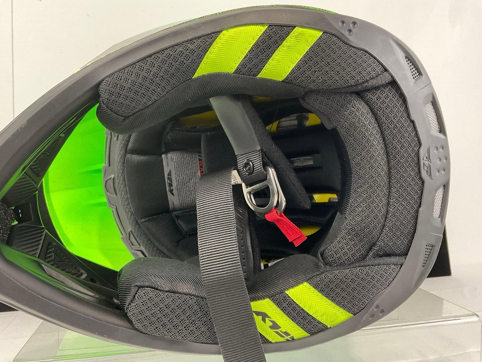 Fly Racing Toxin MIPS Embargo Motorcycle Helmet, Green & Black, Size 2XL - 8