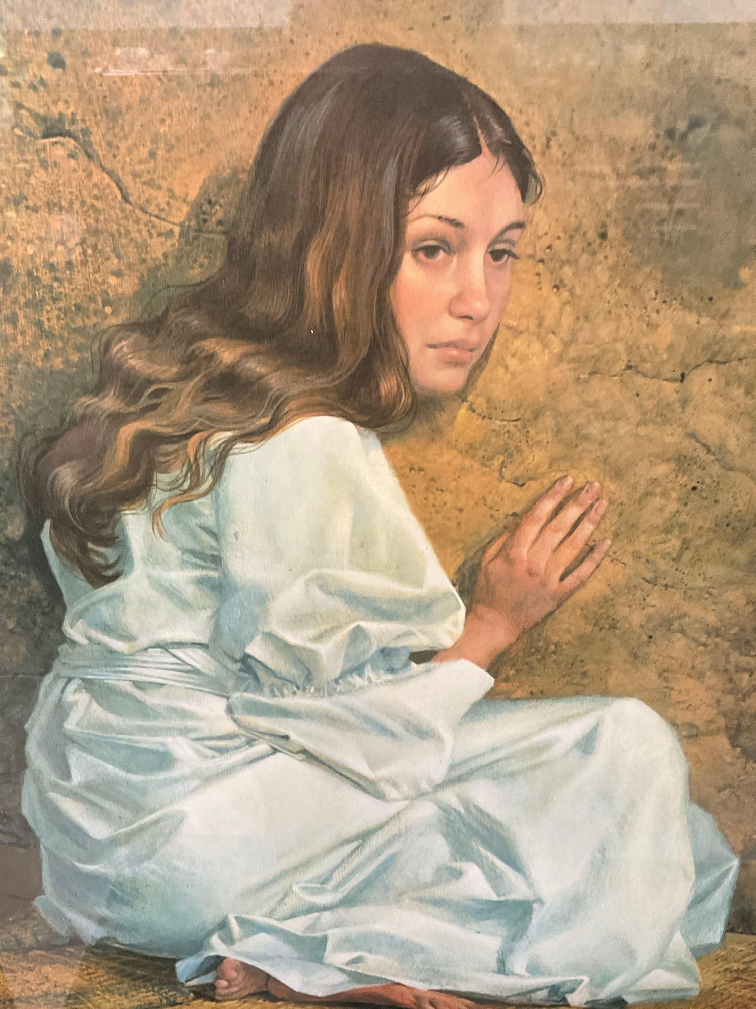 Framed Signed & #d 152/850 titled The Annunciation by James Christensen 1978, 25h x 30w inches - 3