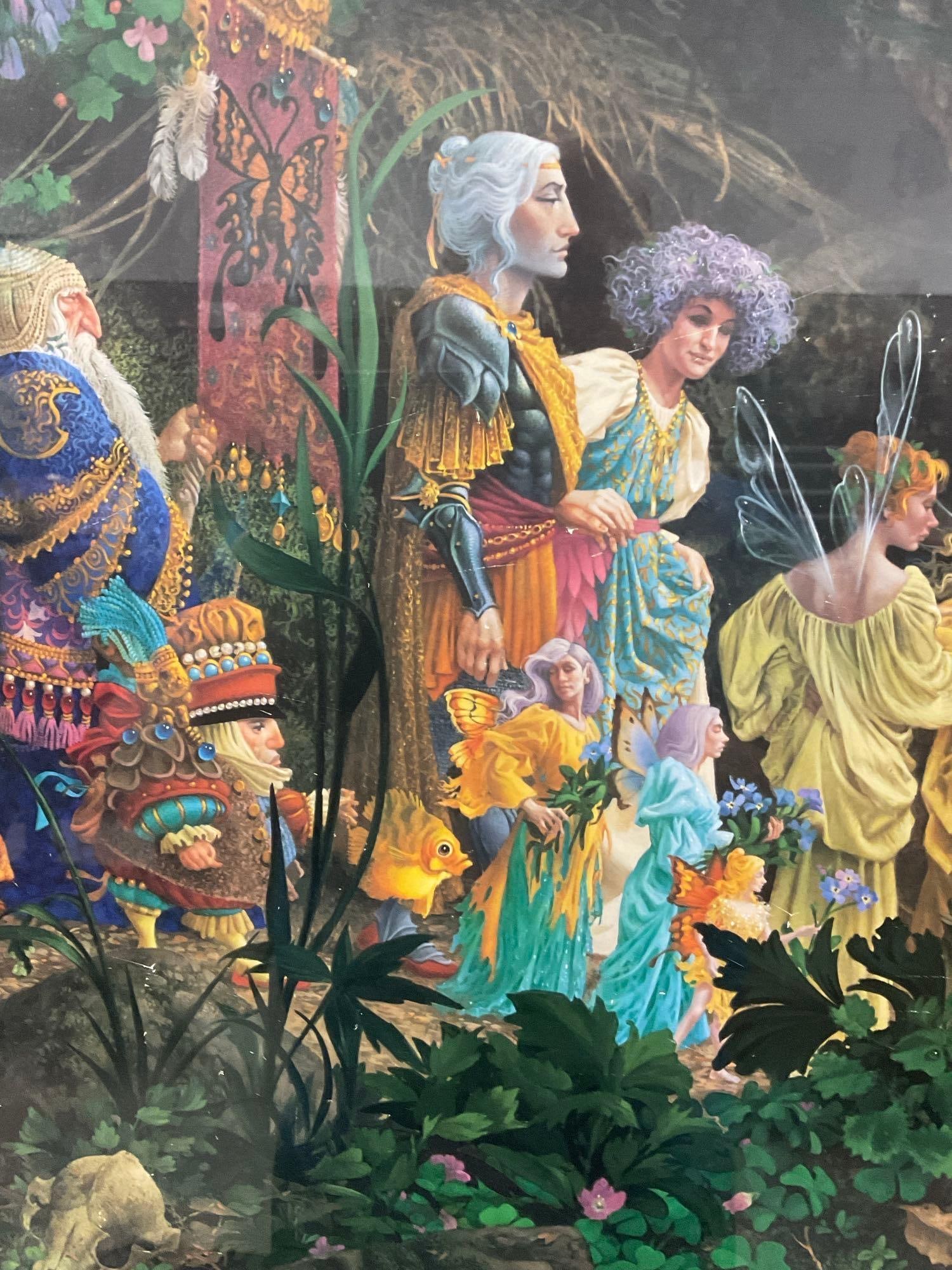 Framed Signed & #d 378/1500 Litho titled The Royal Procession by James Christensen, 24h x 41w inc... - 4