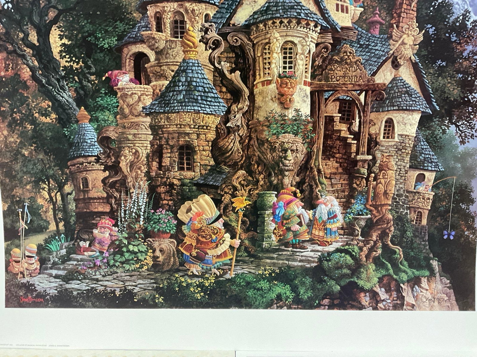Signed & #d 1126/4500 Litho titled The College of Magical Knowledge by James Christensen, 28x28 in - 5