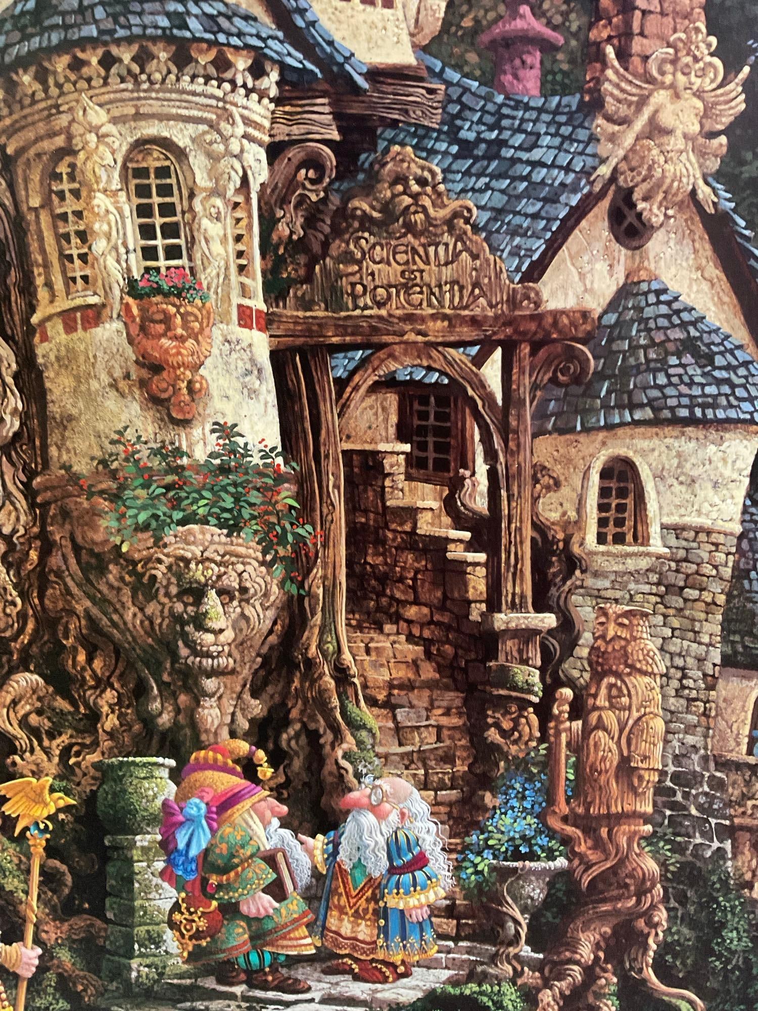 Signed & #d 1126/4500 Litho titled The College of Magical Knowledge by James Christensen, 28x28 in - 6