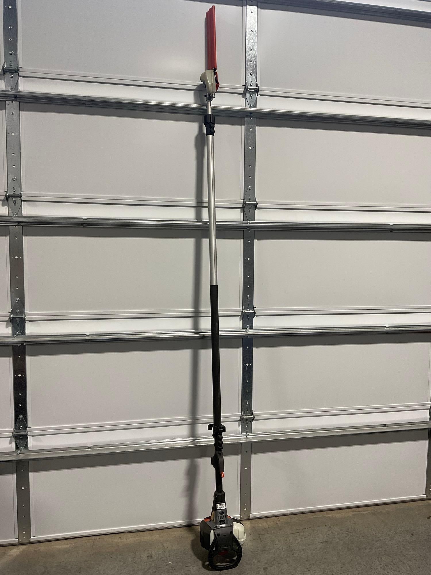 Husqvarna 525PT5S Gas Powered Tree Trimmer, Extendable, almost 10ft long: *No in-house shipping available, hazardous materials* Was tested by the consignor before putting in storage, assumed still working. Appears to be in good shape. The piece measures approx