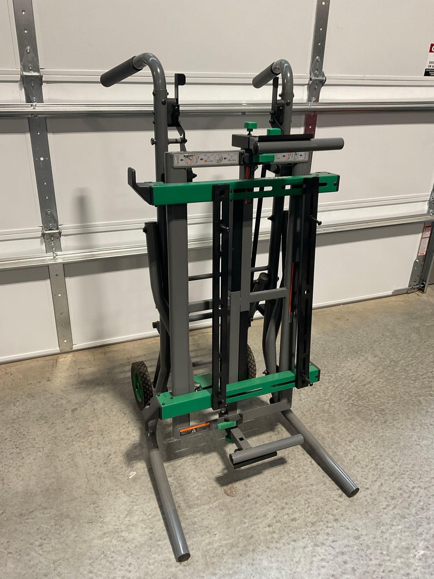Hitachi UU 240R Universal Miter Saw Stand, roughly 54h x 32w x 20d inches - 5