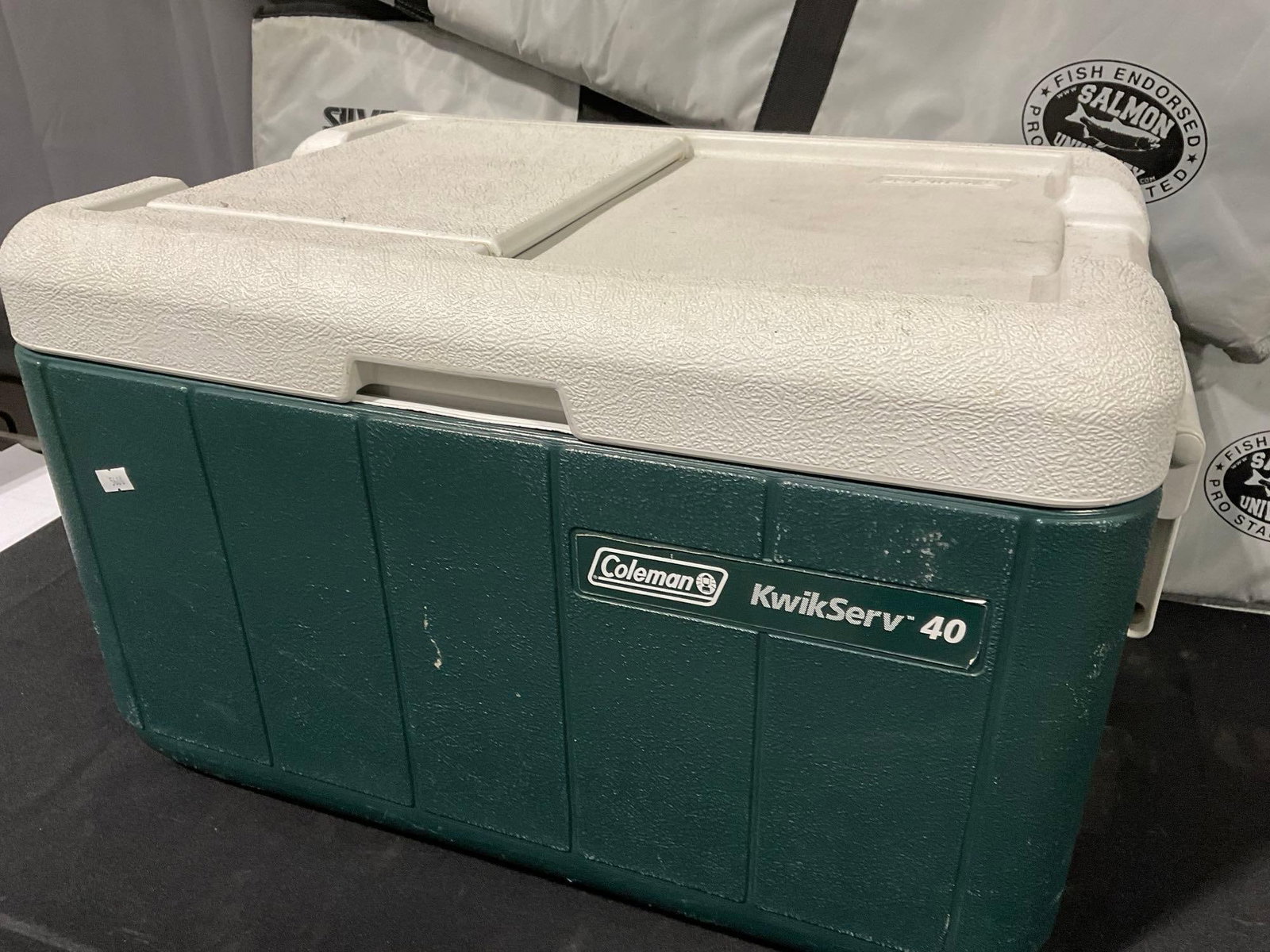 Coleman KwikServ 40 liter cooler, & Pair of Silver Horde KatchKooler II - 2