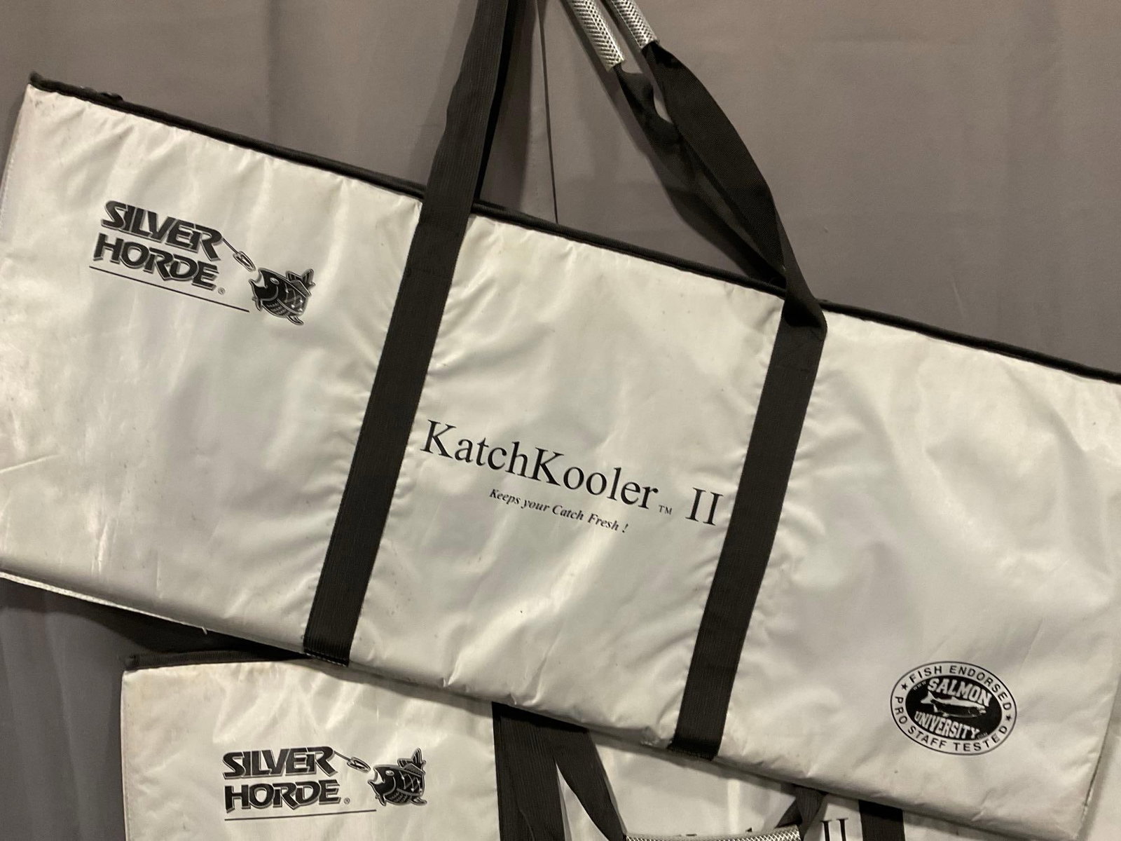 Coleman KwikServ 40 liter cooler, & Pair of Silver Horde KatchKooler II - 6