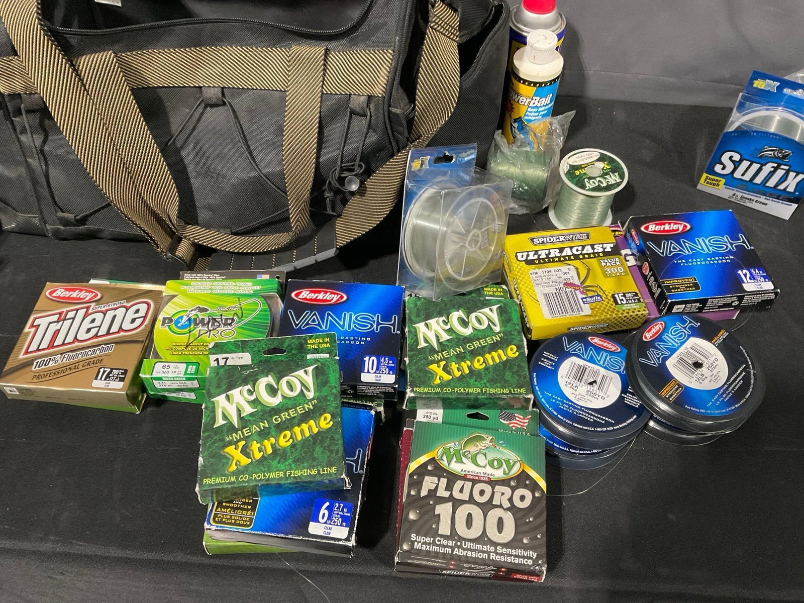 Fishing Supplies, Line Spooler, 25 rolls of Fishing Line, w/All-Star Case - 3