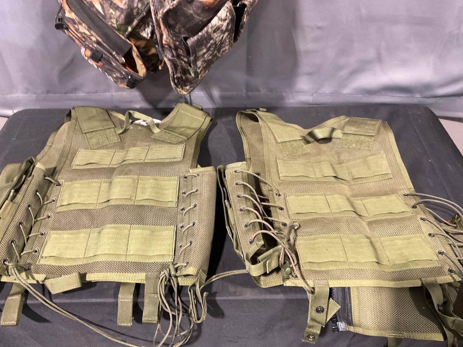 2 Tactical Vests, & Hunting Vest w/3 Foam Turkey Decoys, many calls, & supplies included - 5