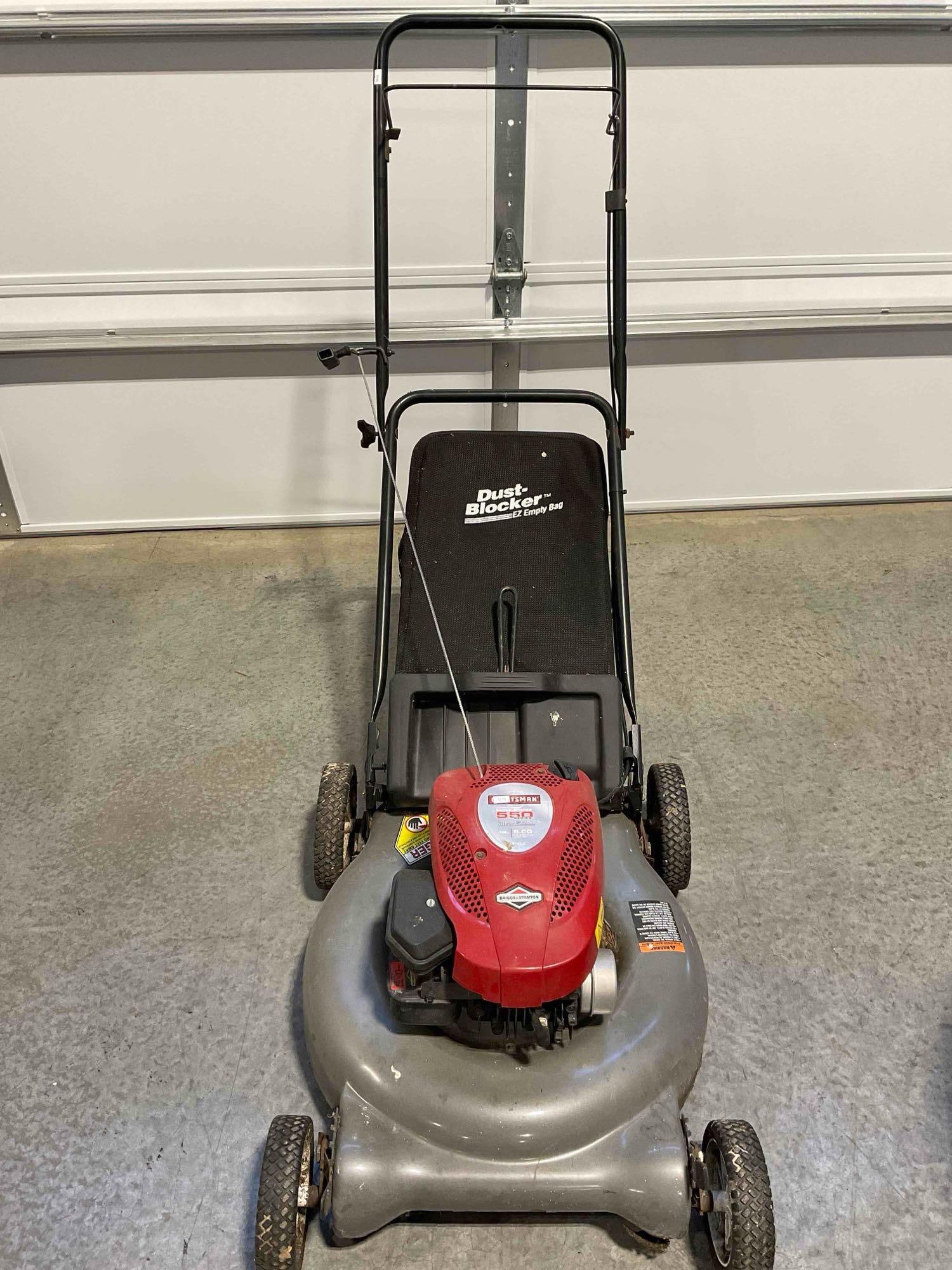 Craftsman 21" Silver Edition Gas Powered Lawnmower w/ Briggs & Stratton Engine. Works. (1 of 5)