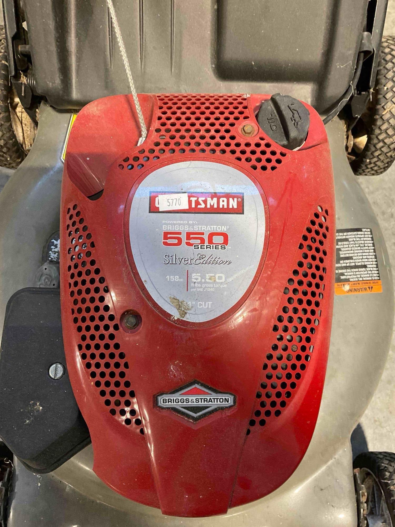 Craftsman 21" Silver Edition Gas Powered Lawnmower w/ Briggs & Stratton Engine. Works. - 2