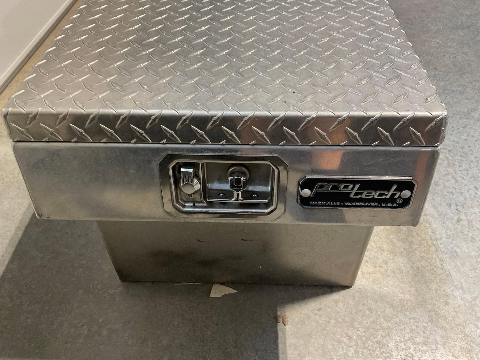 Protech Truck Tool Box, Trunk style, 20h x 70w x 21d inches, latching & locking - 3
