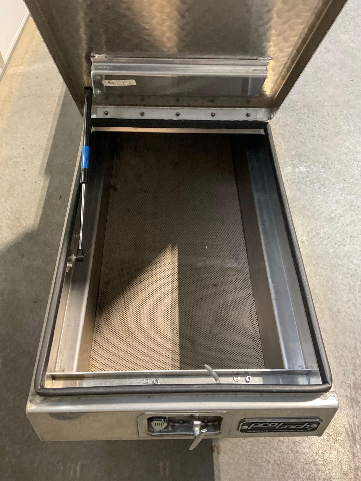 Protech Truck Tool Box, Trunk style, 20h x 70w x 21d inches, latching & locking - 8