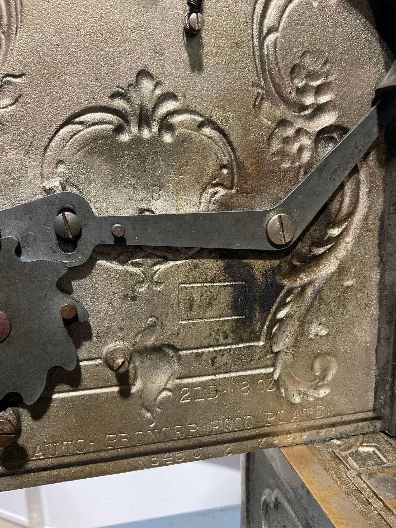Antique 1917 National Cash Register Co. quite heavy, no key, cast metal construction - 4