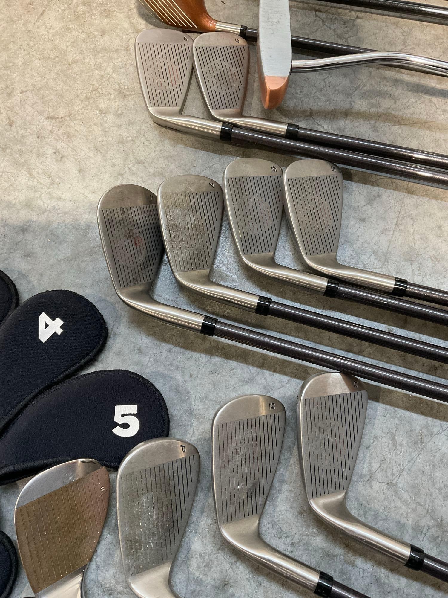 Taylor Made Golf Club Set, & Bag, Umbrella, & Head Covers, Callaway Great Big Bertha Driver & more - 4