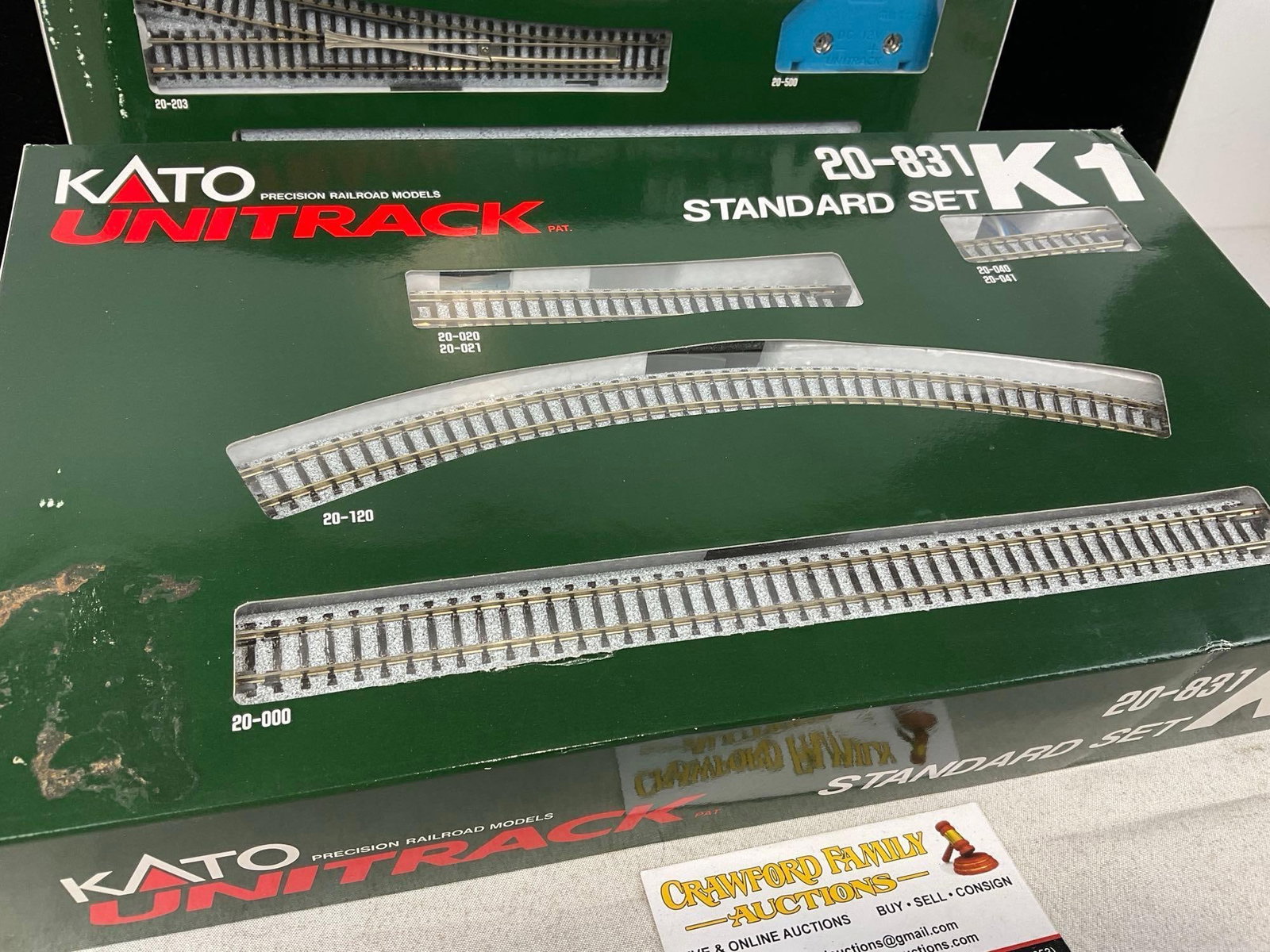 Kato Unitrack 2 Sets, 20-831 K1 Standard Set & 20-832 K2 electric turnout set, N-Gauge size - 2