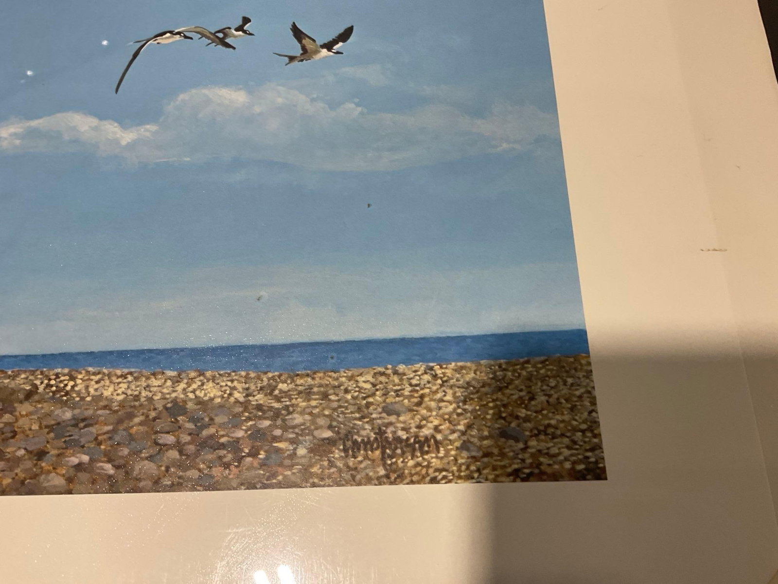 Signed & #d 1126/2250 Litho titled Waiting for the Tide by James Christensen, 14h x 38w inches - 4