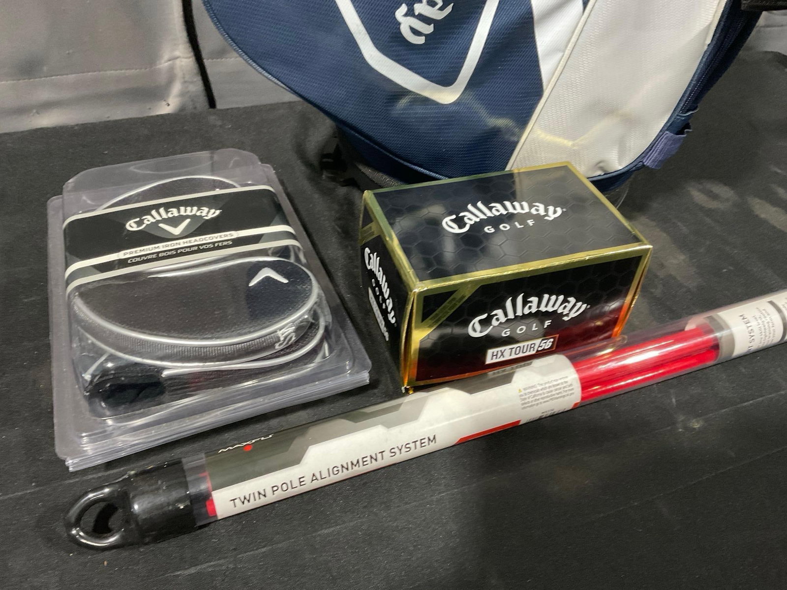 Callaway Fairway+ Stand Bag, in Red/White/Navy Blue colorway, w/Club Head Covers - 2