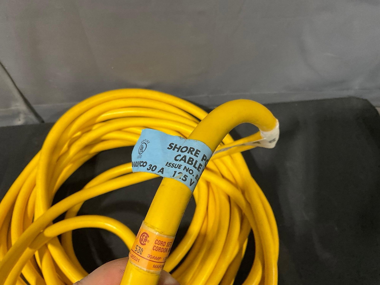Marinco Shore Power Cable 30A, 125V, heavy gauge, 6 or 8 gauge cable - 4