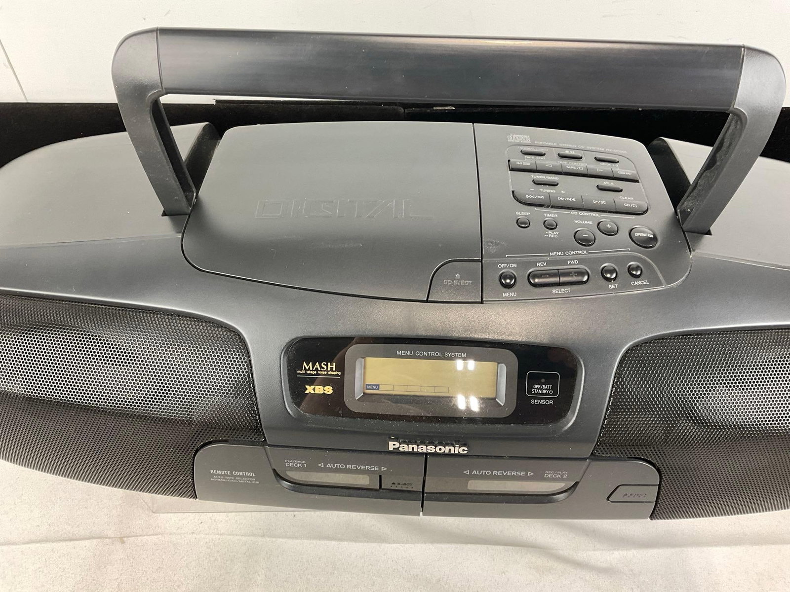 Black Panasonic Portable Stereo CD System RX-DT501 & White iLive Portable Docking System - 4