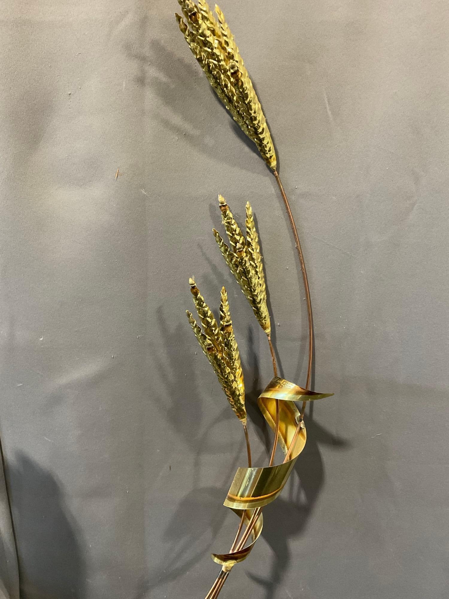Pair of Brass/Copper Wheat Stalks, Copper Teapot, 2 Beer Steins, & Murano style Blown Glass Art V... - 6