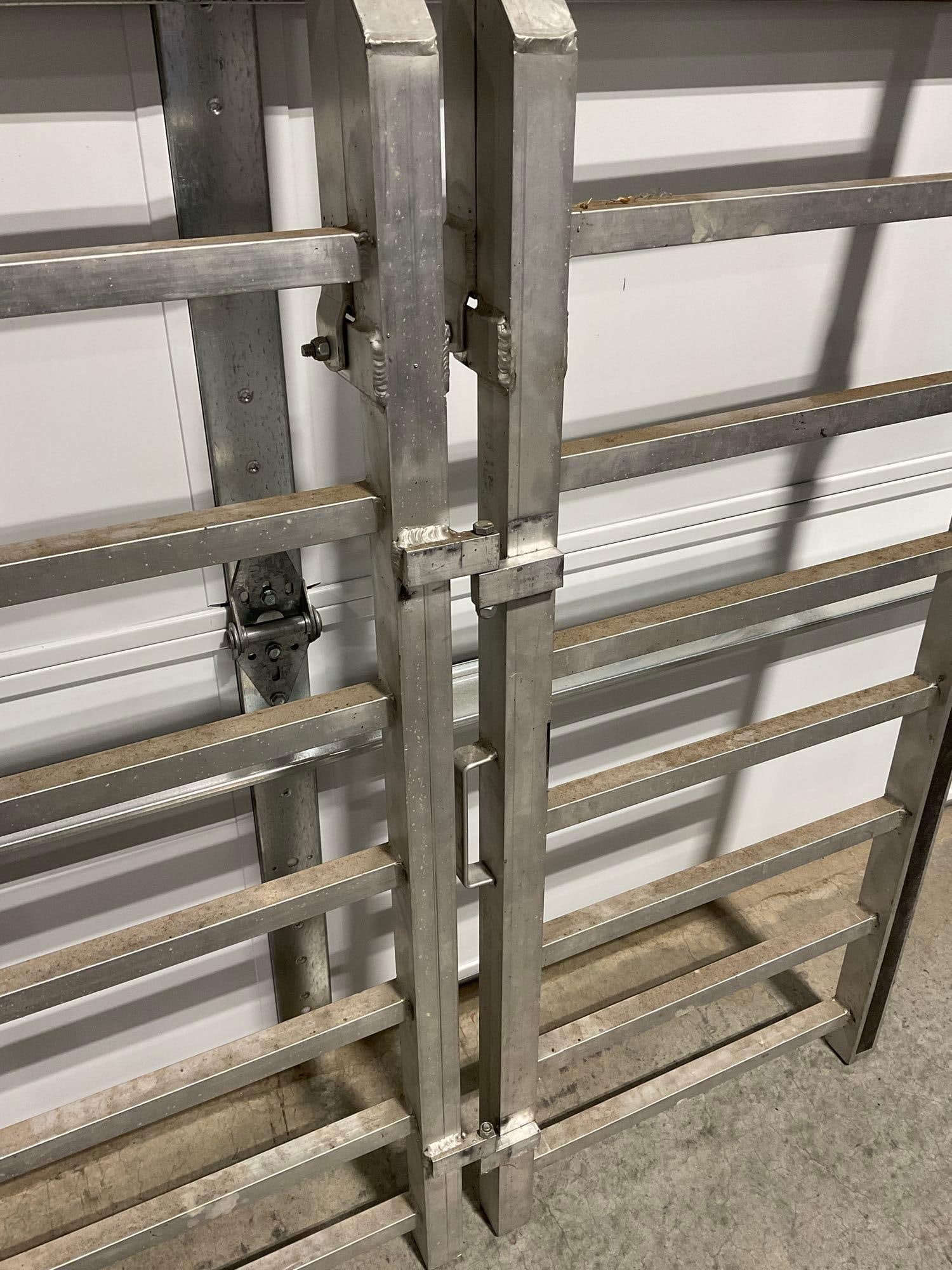 Double Wide Aluminum Folding Ramp, 44 inch wide, 70ish inches when unfolded - 3