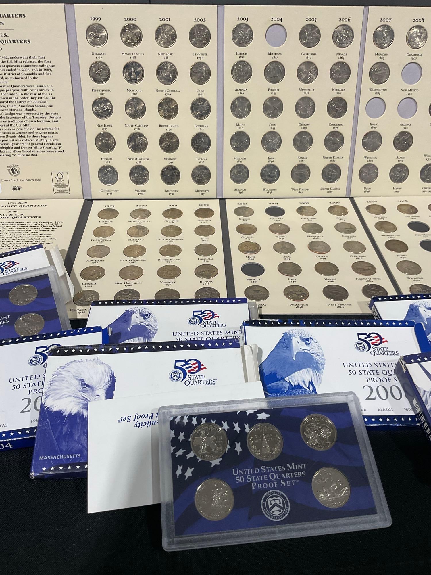 .2x Fisrt Comm Mint P & D 2009 Lincoln penny Collection , 1972 US mint proof set, First day stamps - 4