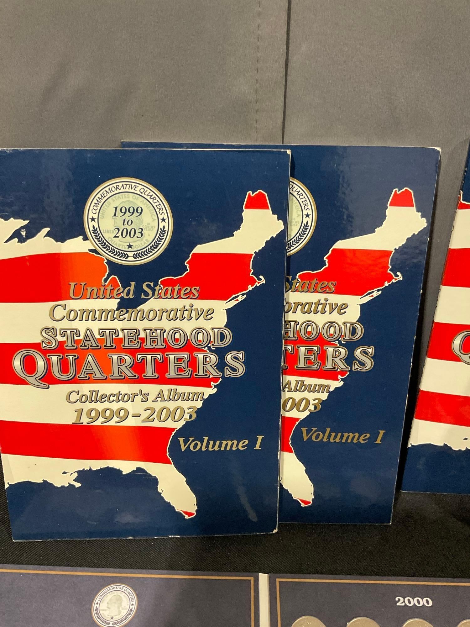 5 x Us Commemorative State hood Quarter sets P & D Volume 1 -1999-2003 200 Coins total - 4