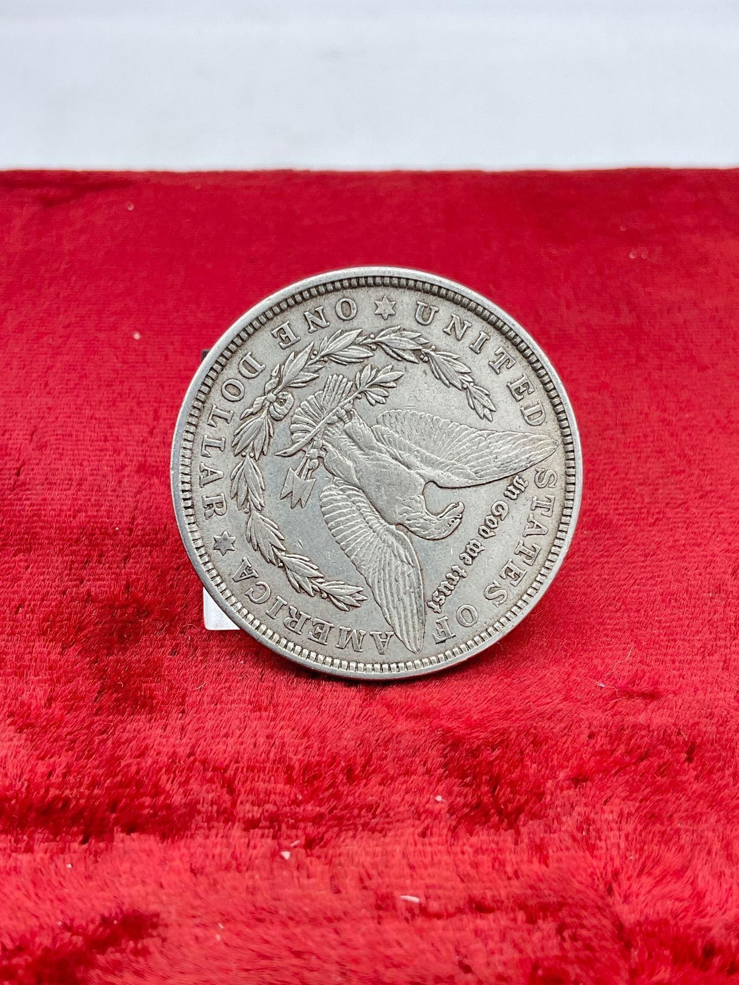 Antique 1921 Silver morgan Dollar Nice coin See pics - 2