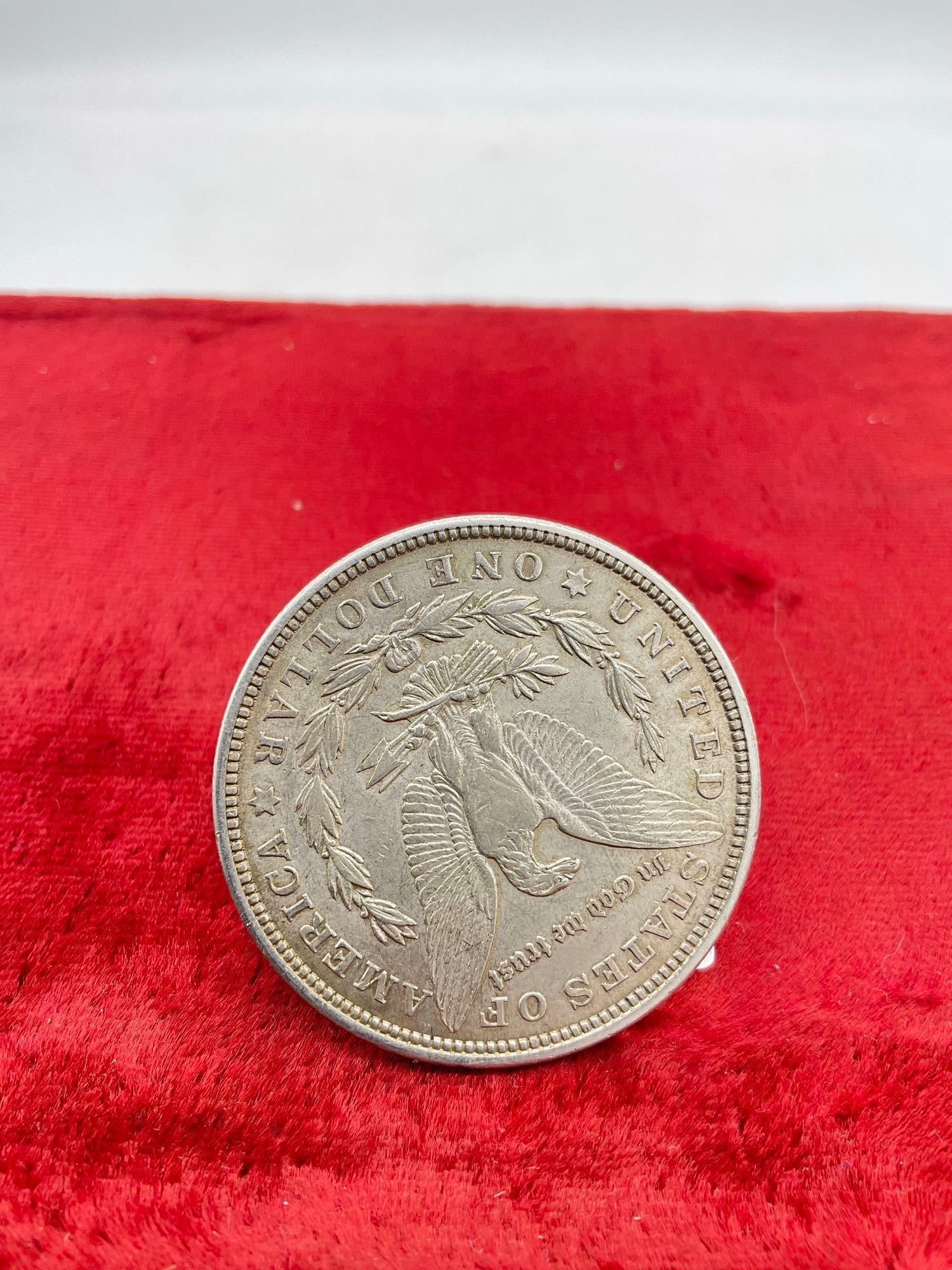 Antique 1921 Silver morgan Dollar Nice coin See pics - 2