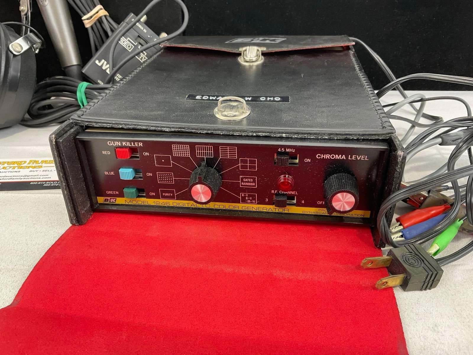 B&K Model 1246 Digital LG Color Generator, FUGA FDM-30A Mic, Soundesign model 338, JVC RF Unit - 2