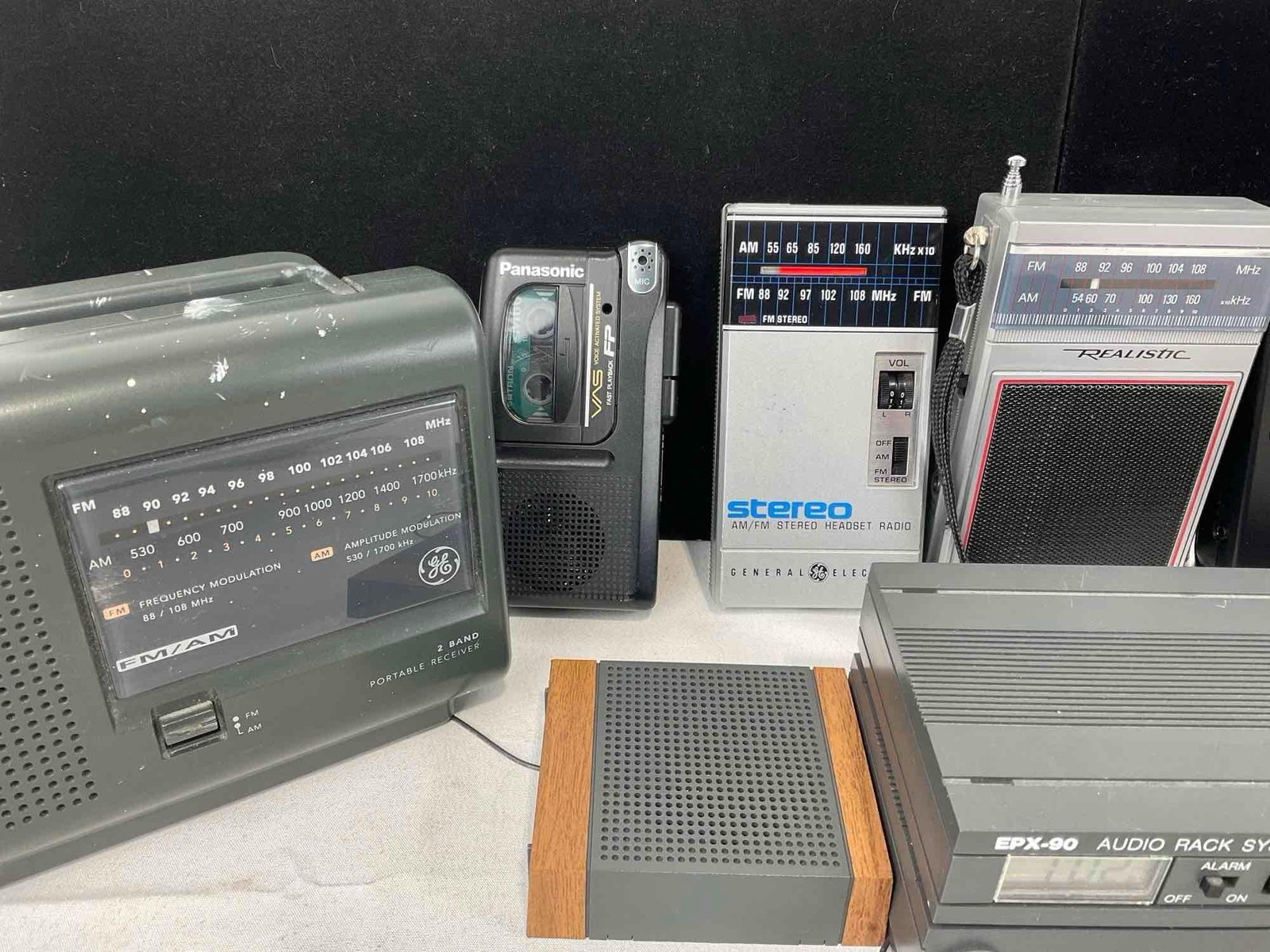 Asst. Vintage Tape Players & Radios, GE, Panasonic, Realistic, Casio, Sony & EPX-90 - 2