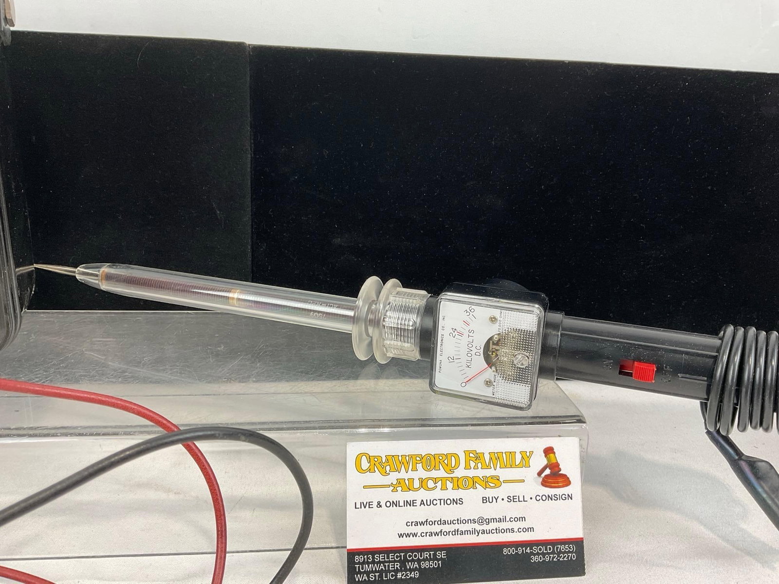 Simpson 260 Volt/Ohm/Milliammeter, & Pomona Elect. Model 4000 High Voltage Test Prode - 3