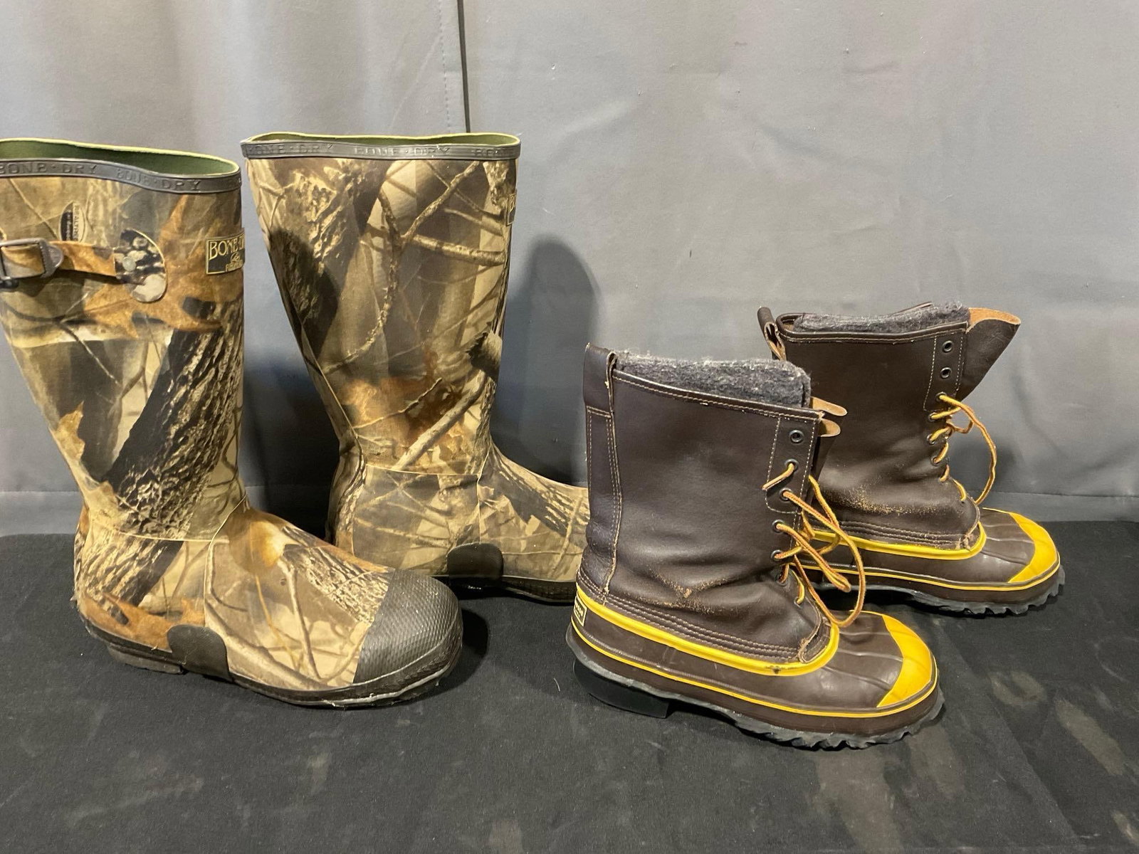 Bone Dry Redhead & LaCrosse Vintage Safety Boots, Mens Size 9 & 5 Boots - 2