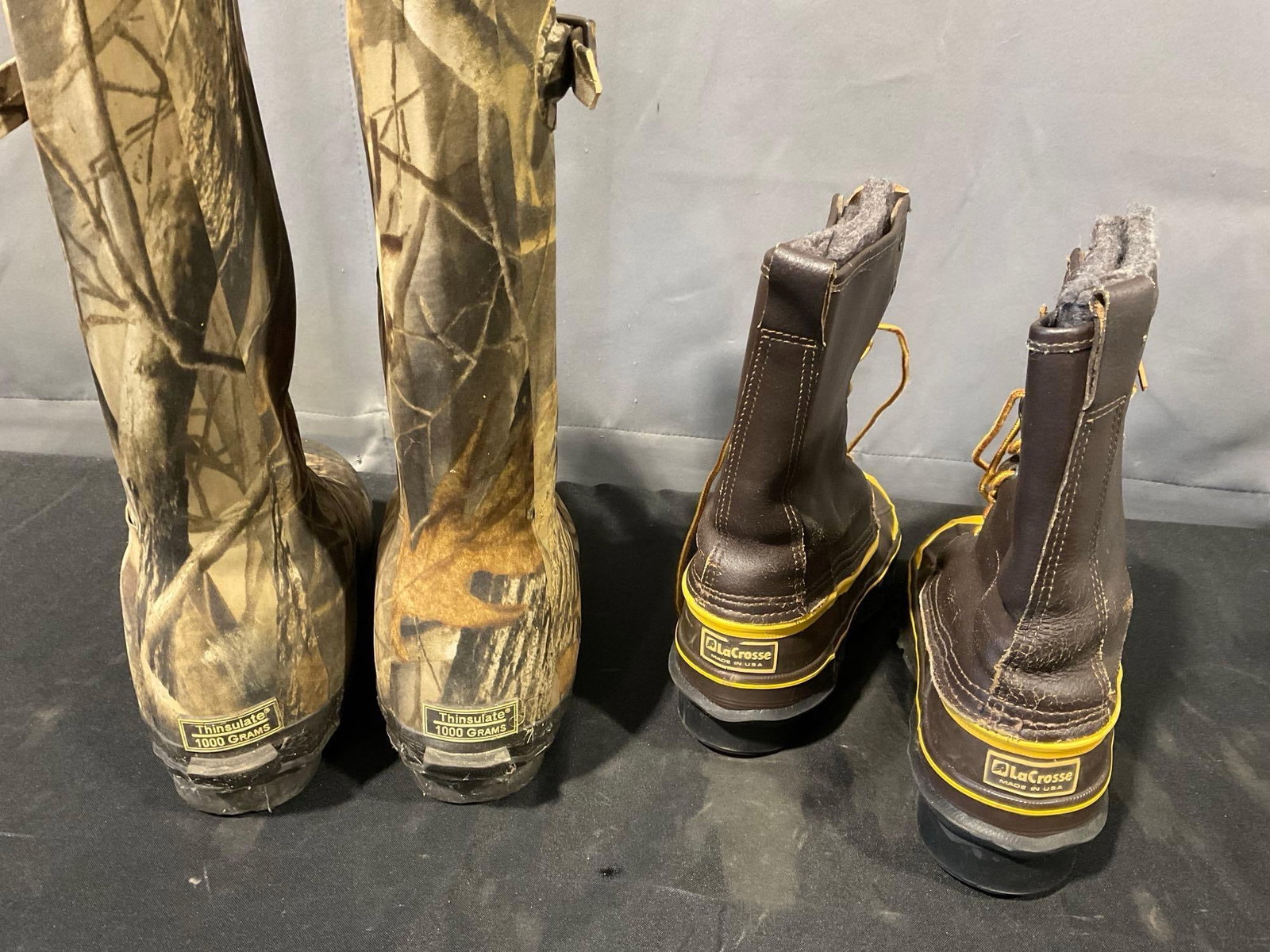 Bone Dry Redhead & LaCrosse Vintage Safety Boots, Mens Size 9 & 5 Boots - 3