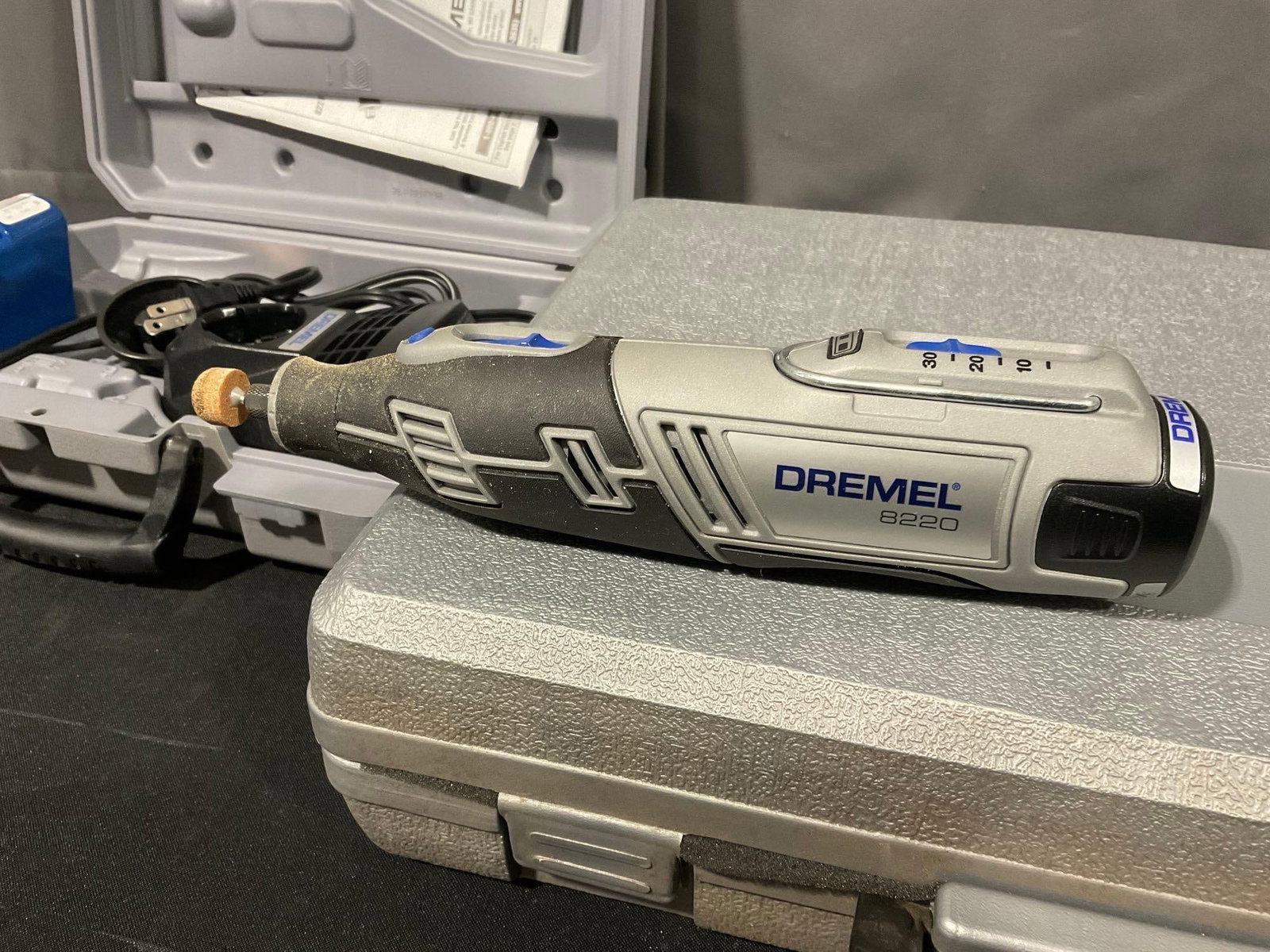 Central Pneumatic Tool Kit model 46446 & Dremel 8220 Tool, both in plastic cases - 6