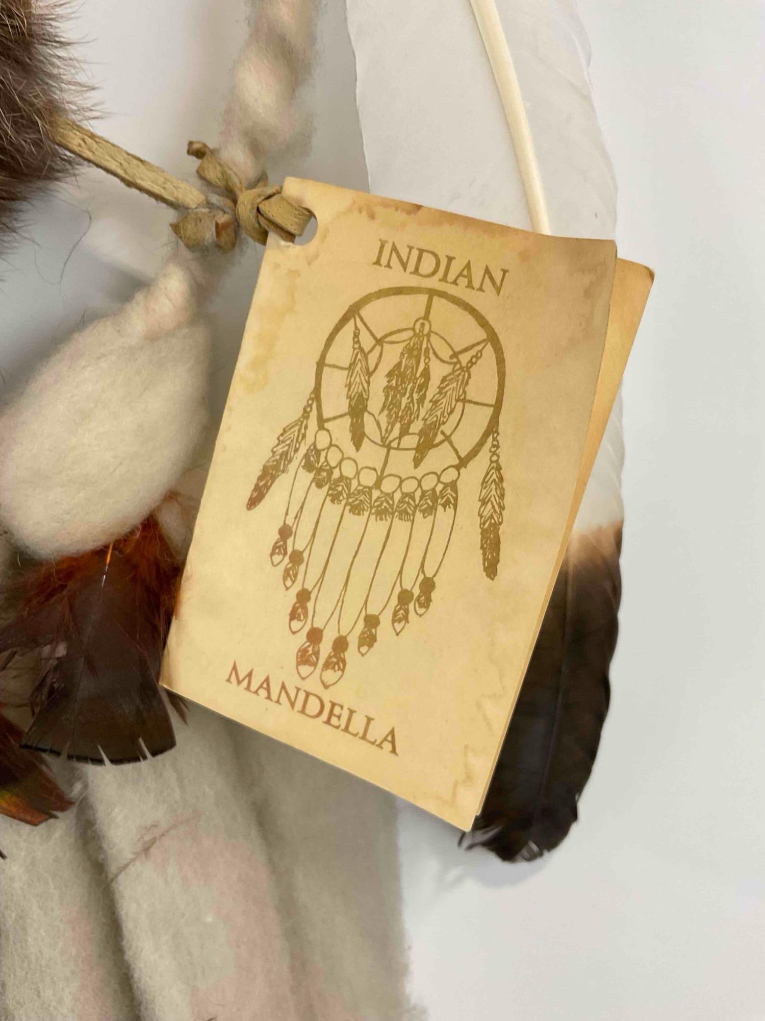 Running Horse Trading Post Indian Mandala Hanging Wall Art w/ Natural Materials. See pics. - 2