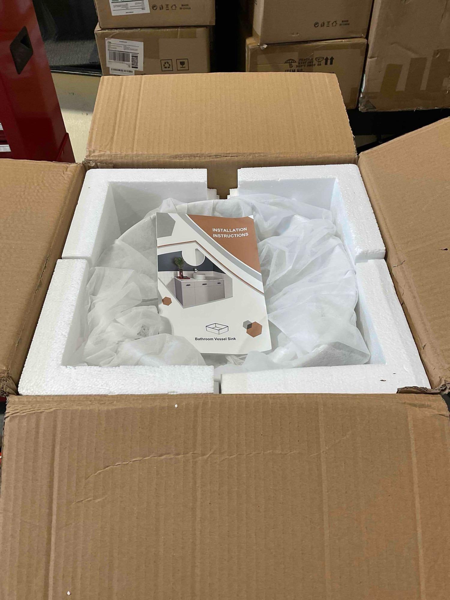 New In Box Ceramic Bathroom Sink Model No. S004MP - 3