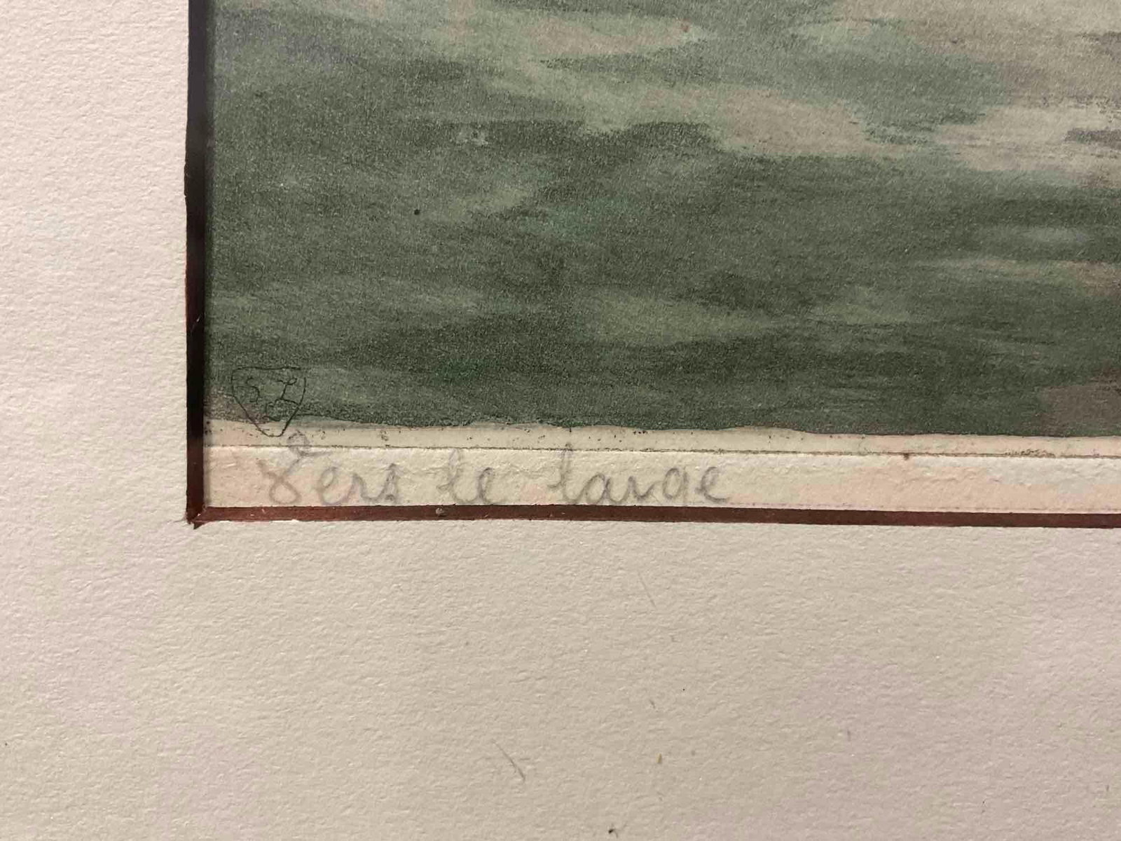 Framed Signed Original Etching titled All Sails Out by Jules Cheret 1836-1932, 22h x 18w x 3d inc... - 3