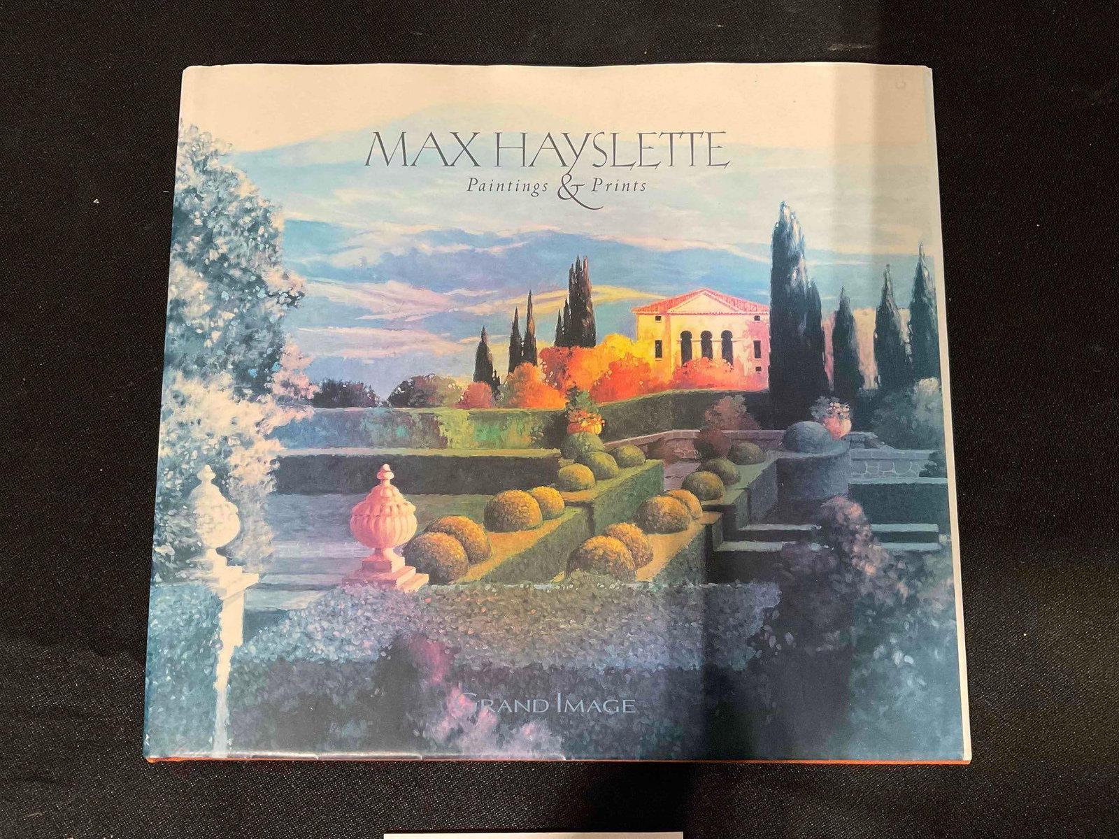 Unframed Oil Paint Print on Canvas The Villa dOrcia by Max Hayslette w/Book - 6