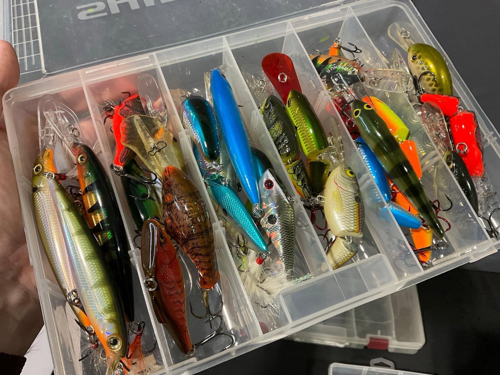 3 Boxes of Fishing Lures, Rods, Stick Baits, Crankbaits, & more, by Rapala, & more - 5
