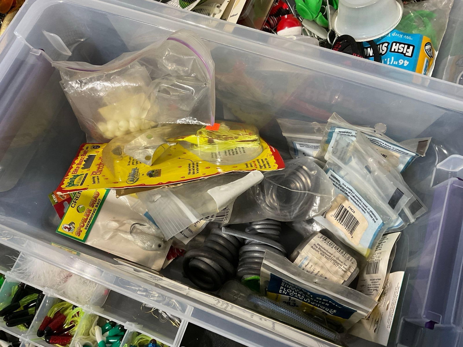 4 Boxes of Fishing Supplies & Lures, Crappie, Modern Lures, Rolls of Lead, & more - 3