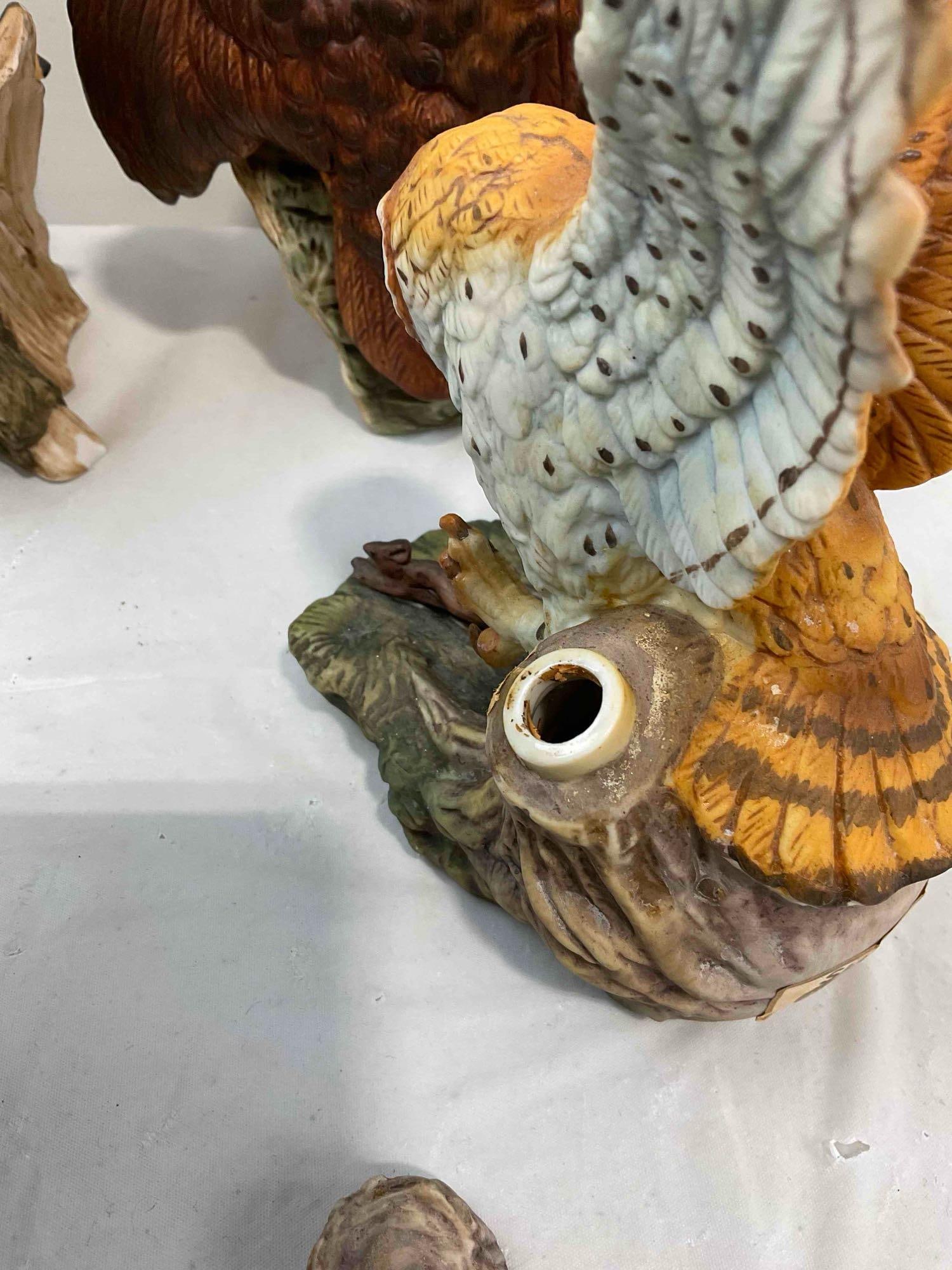 6 pcs Vintage Ceramic Owl Figurines, incl. UTC, Ski Country, Kelvin's & More! See pics. - 5