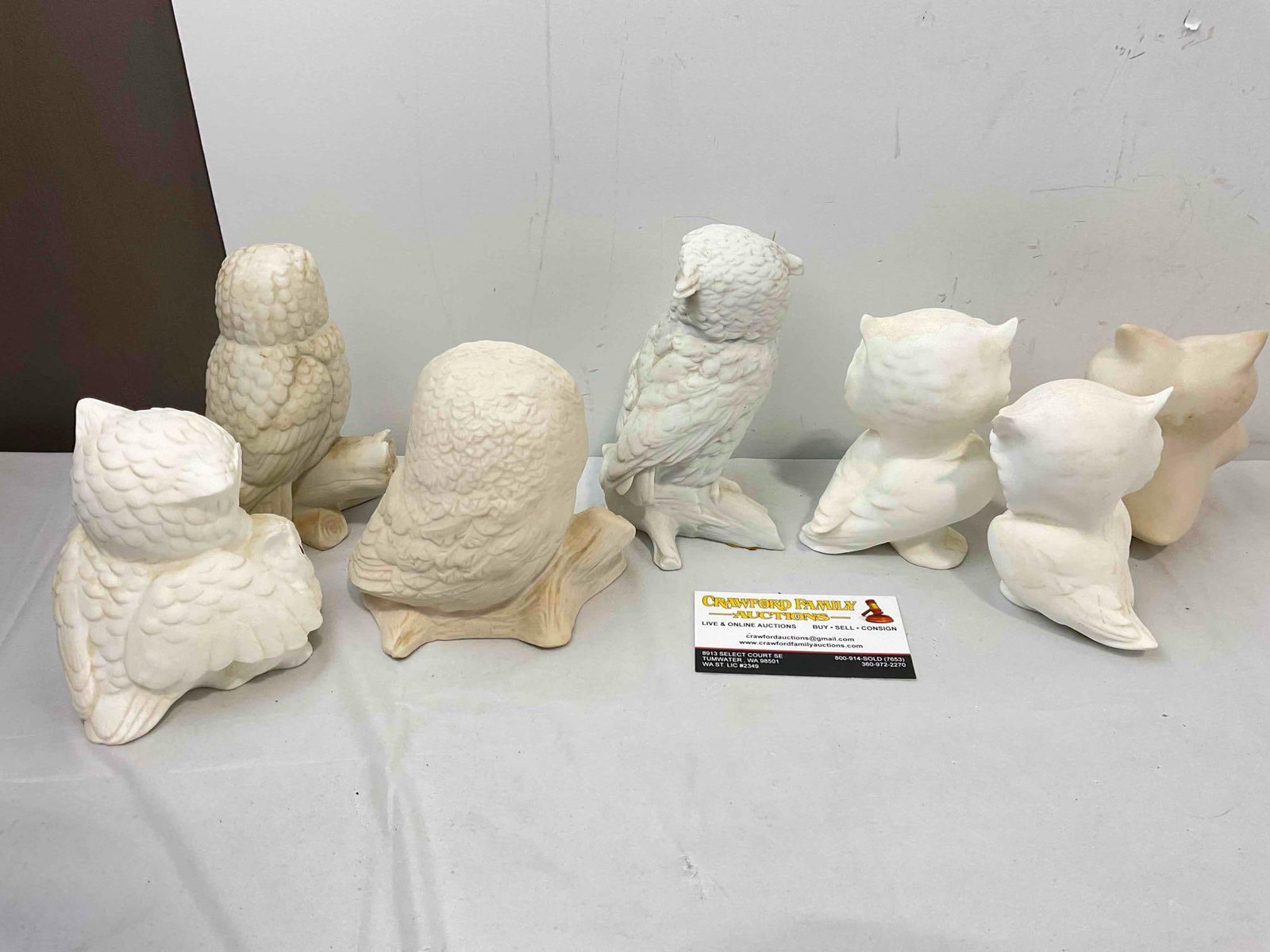 7 pcs Vintage Ceramic Owl Figurines, incl. Kaiser West Germany, Aldon & Much More! See pics. - 4