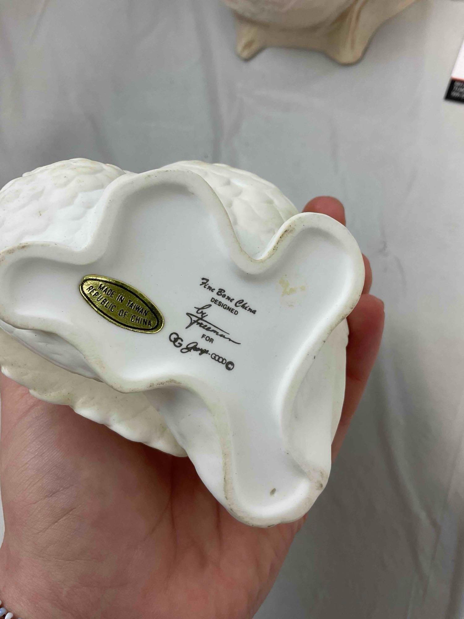 7 pcs Vintage Ceramic Owl Figurines, incl. Kaiser West Germany, Aldon & Much More! See pics. - 5