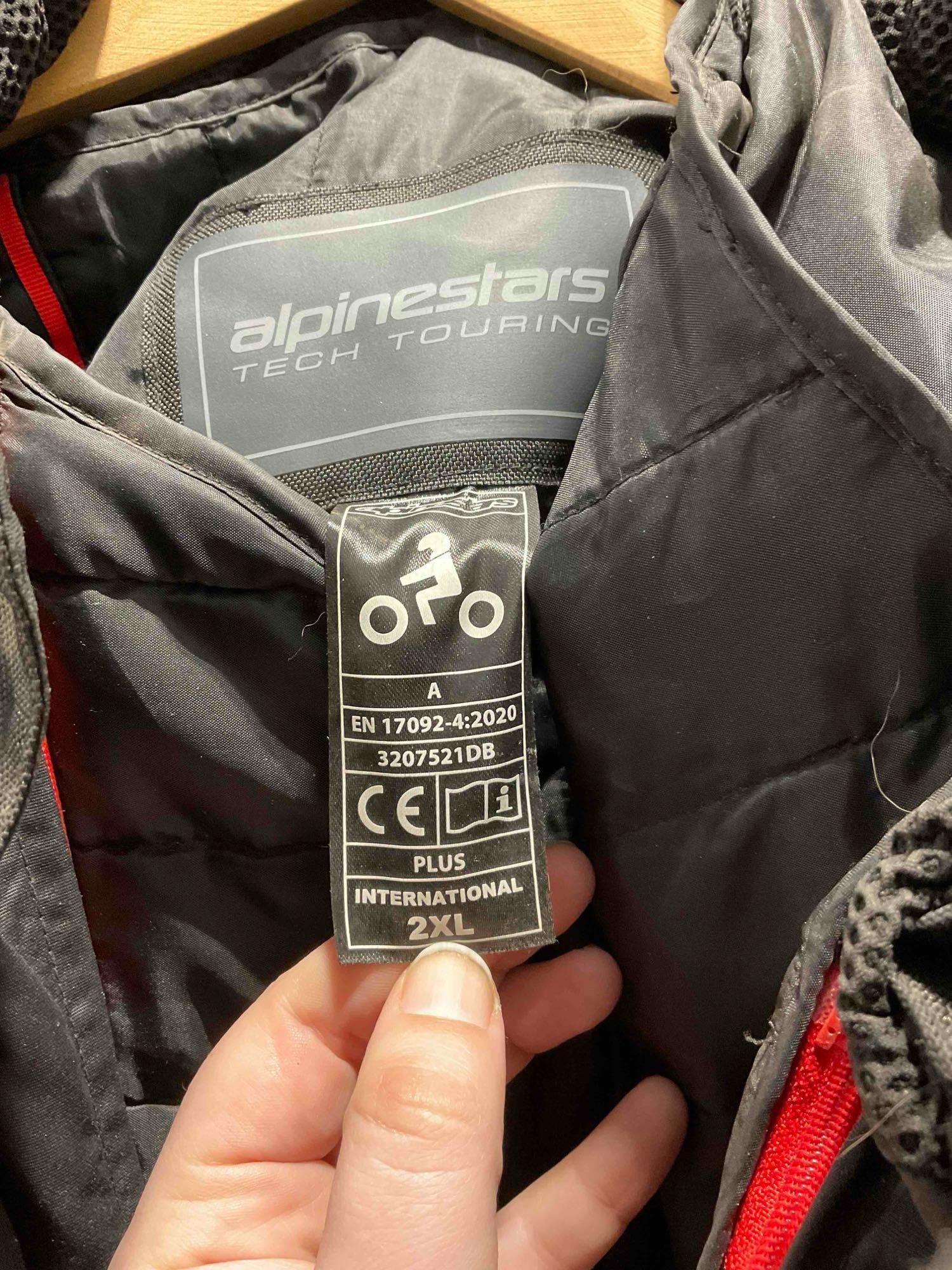 Alpinestars Tech Touring Andes v3 Drystar Motorcycle Jacket Model OA 29058 Size 2XL. - 4