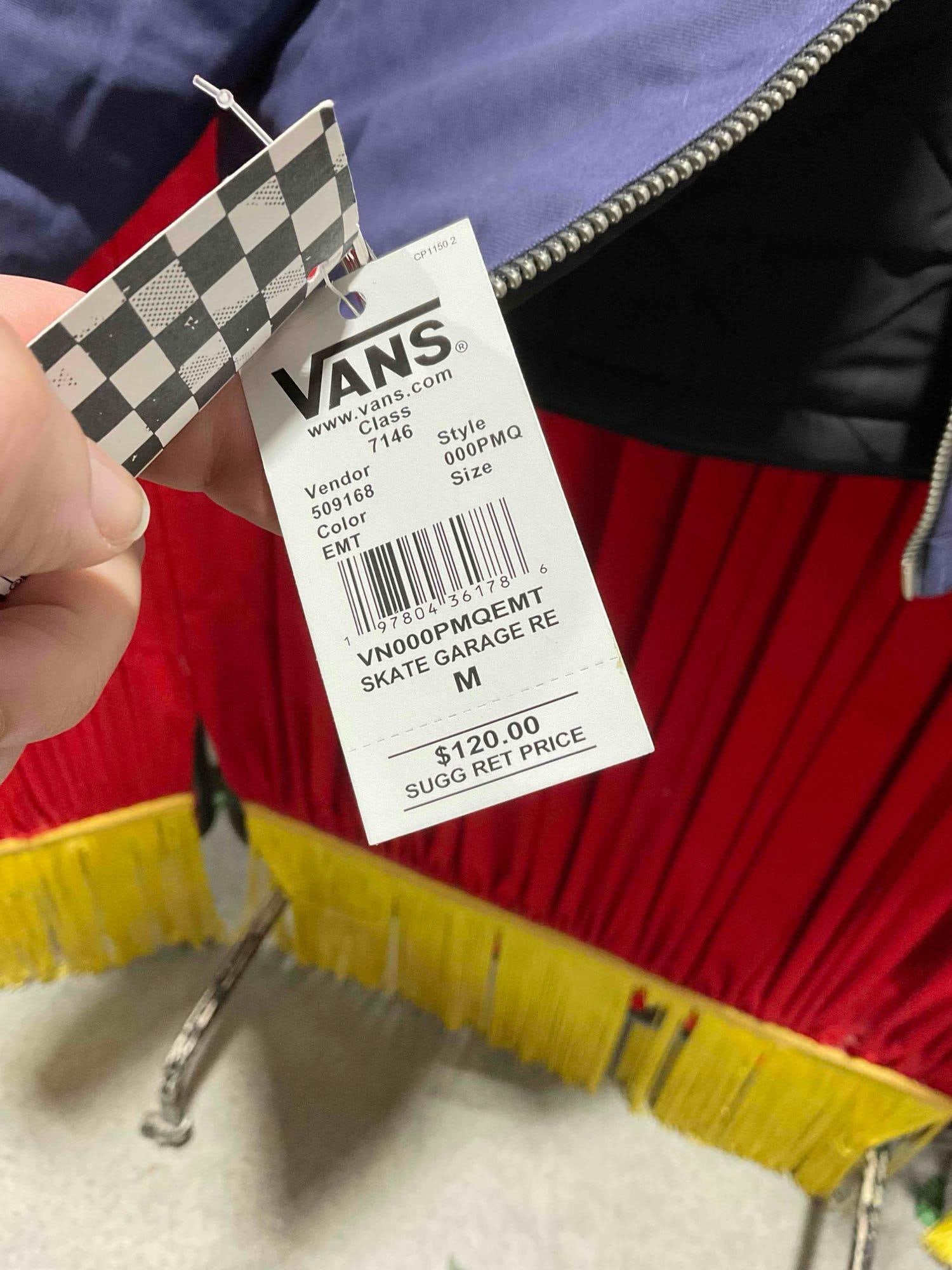 Vans Off the Wall Purple Skate Garage Canvas Reversible Jacket, Size M. LNWT. Good Condition. - 4