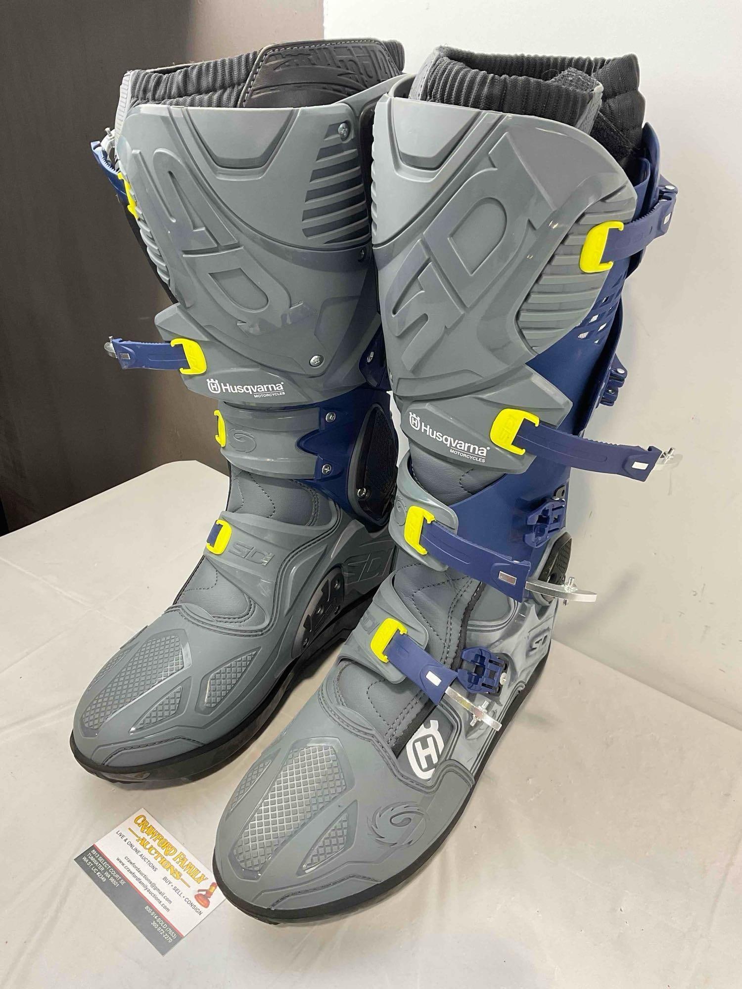 Husqvarna Sidi Crossfire 3 Motorcycle Racing Boots Size Men's US 12. Good Condition. See pics. - 2