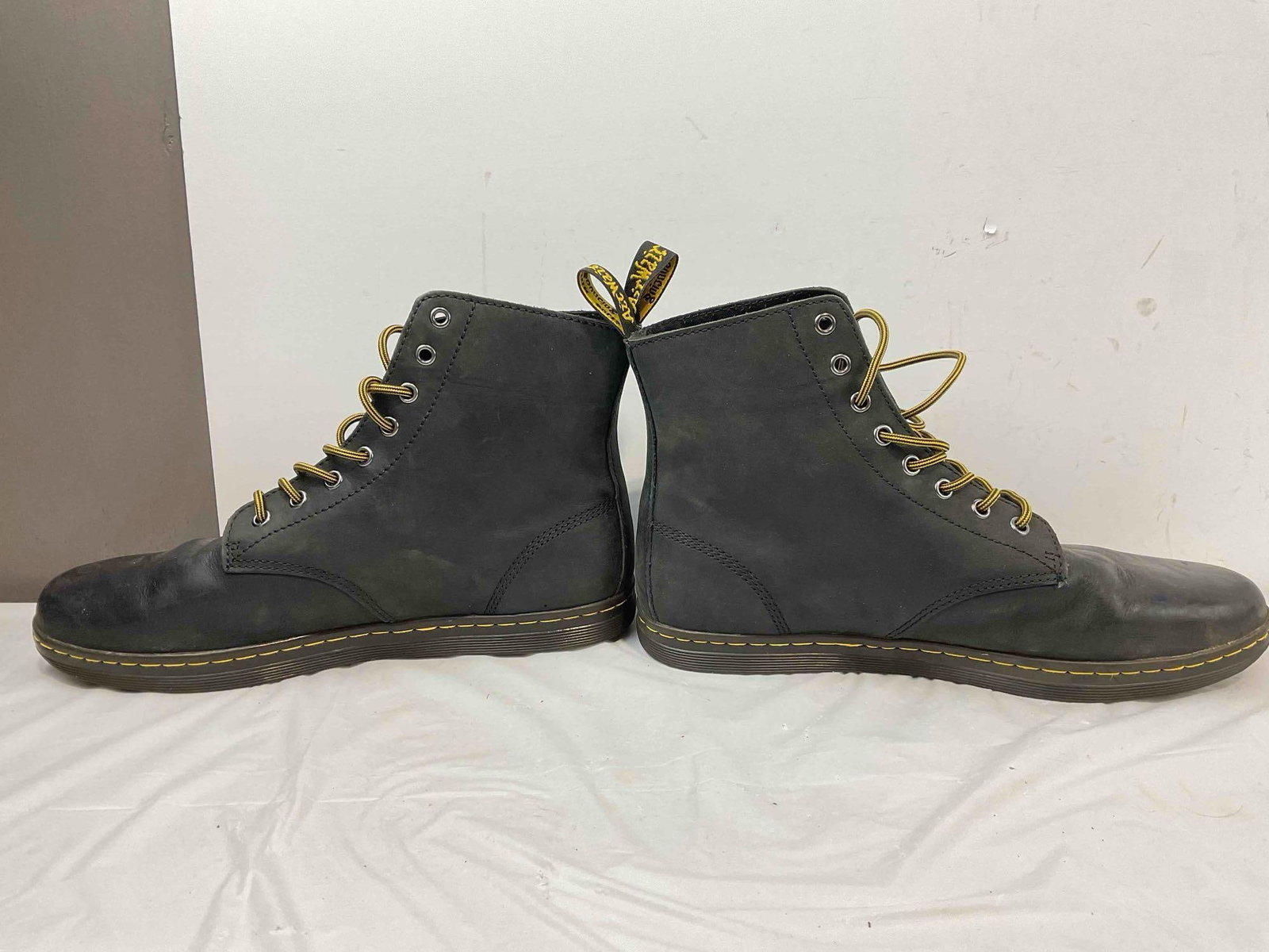 Dr. Marten's Black Leather Tobias Boot in Size Men's US 12. Good Condition. See pics. - 4