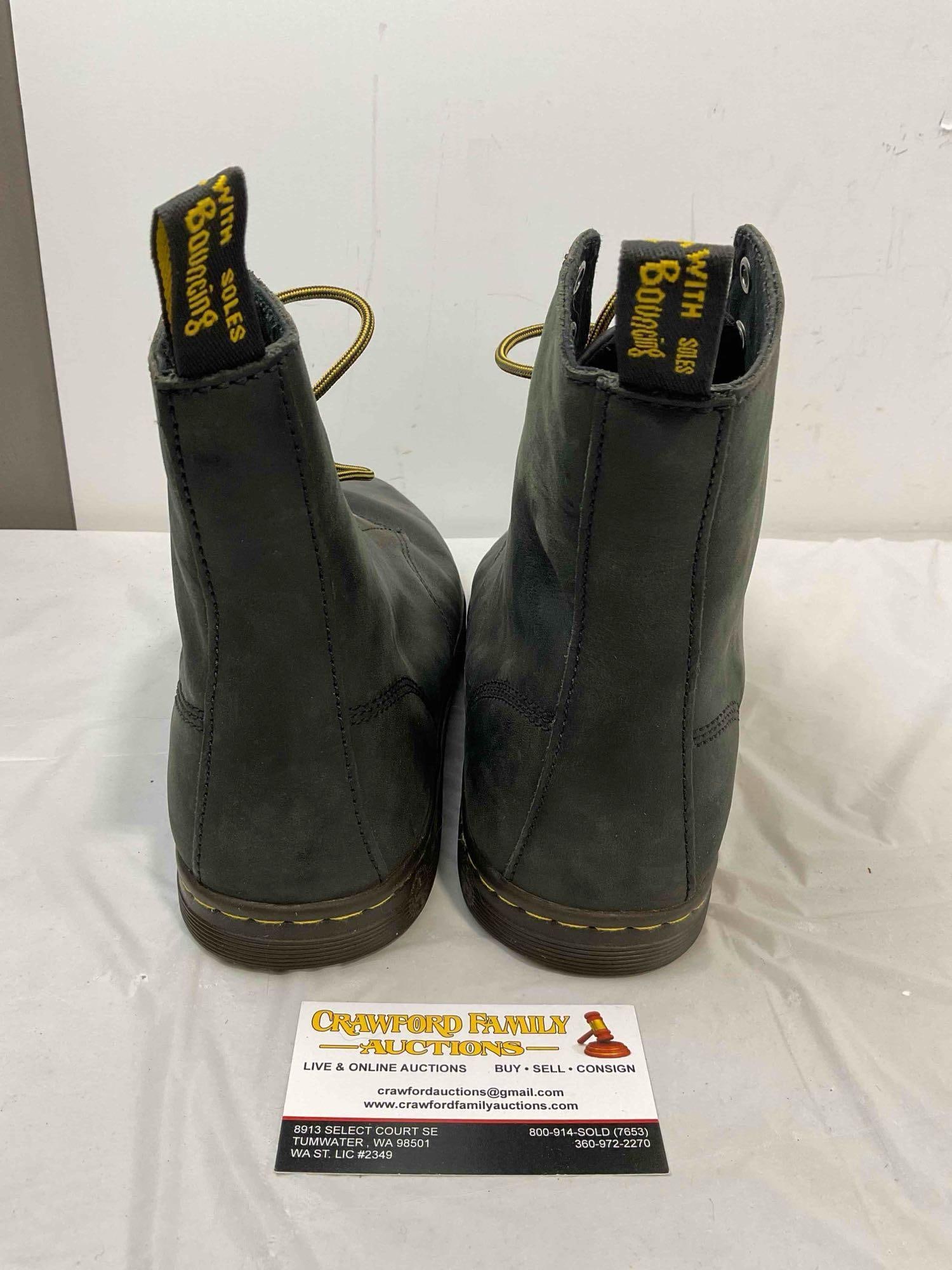 Dr. Marten's Black Leather Tobias Boot in Size Men's US 12. Good Condition. See pics. - 5