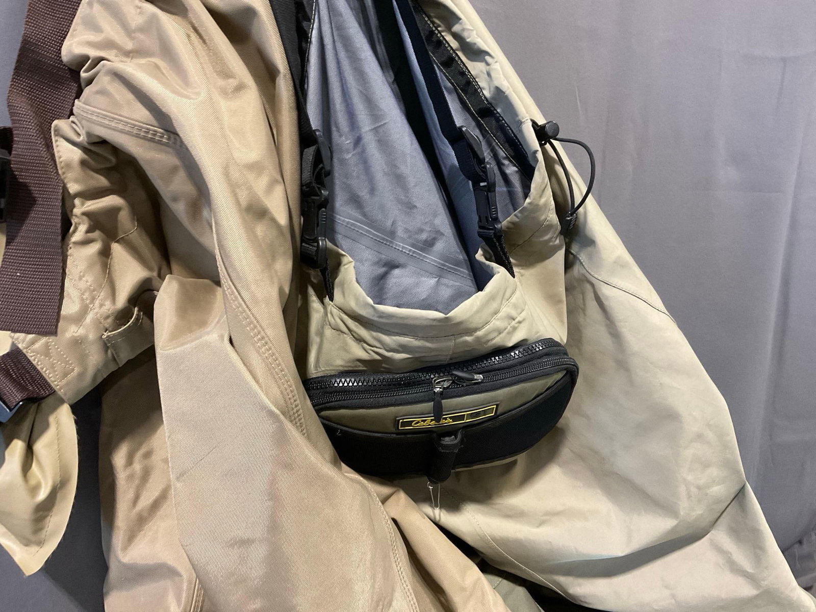 Fishing Supplies, Lures, Hooks & more & 2 Pairs of Waders, Medium Size, Cabelas - 2