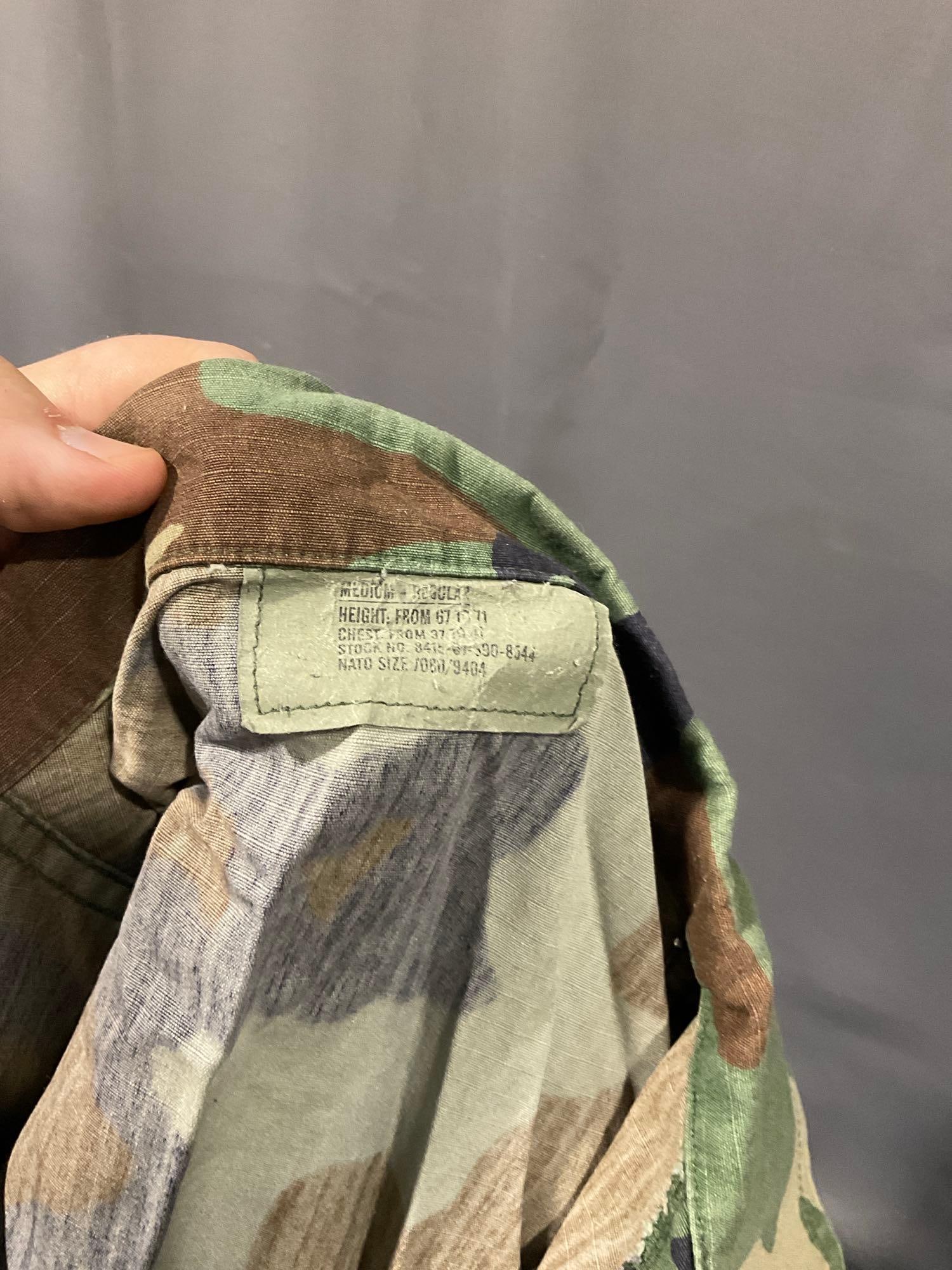 US Military Woodland Camo 1990s, Clothes, Cold Weather Coat, Cold Weather Parka & More - 3